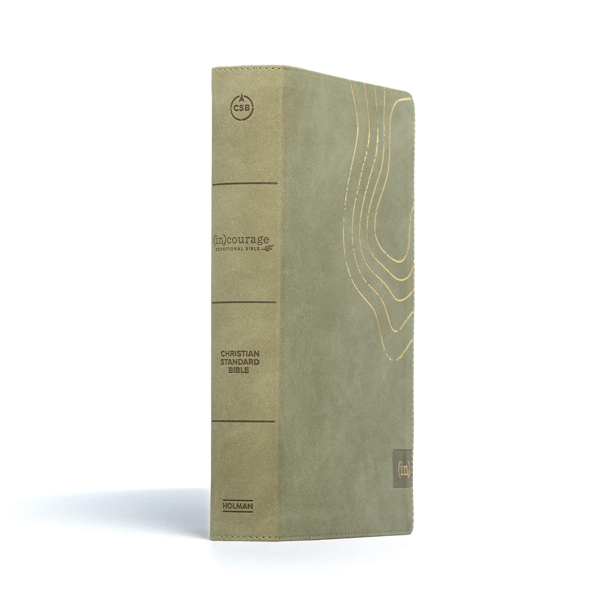 slide 2 of 10 for CSB (in)courage Devotional Bible, Sage LeatherTouch, Indexed