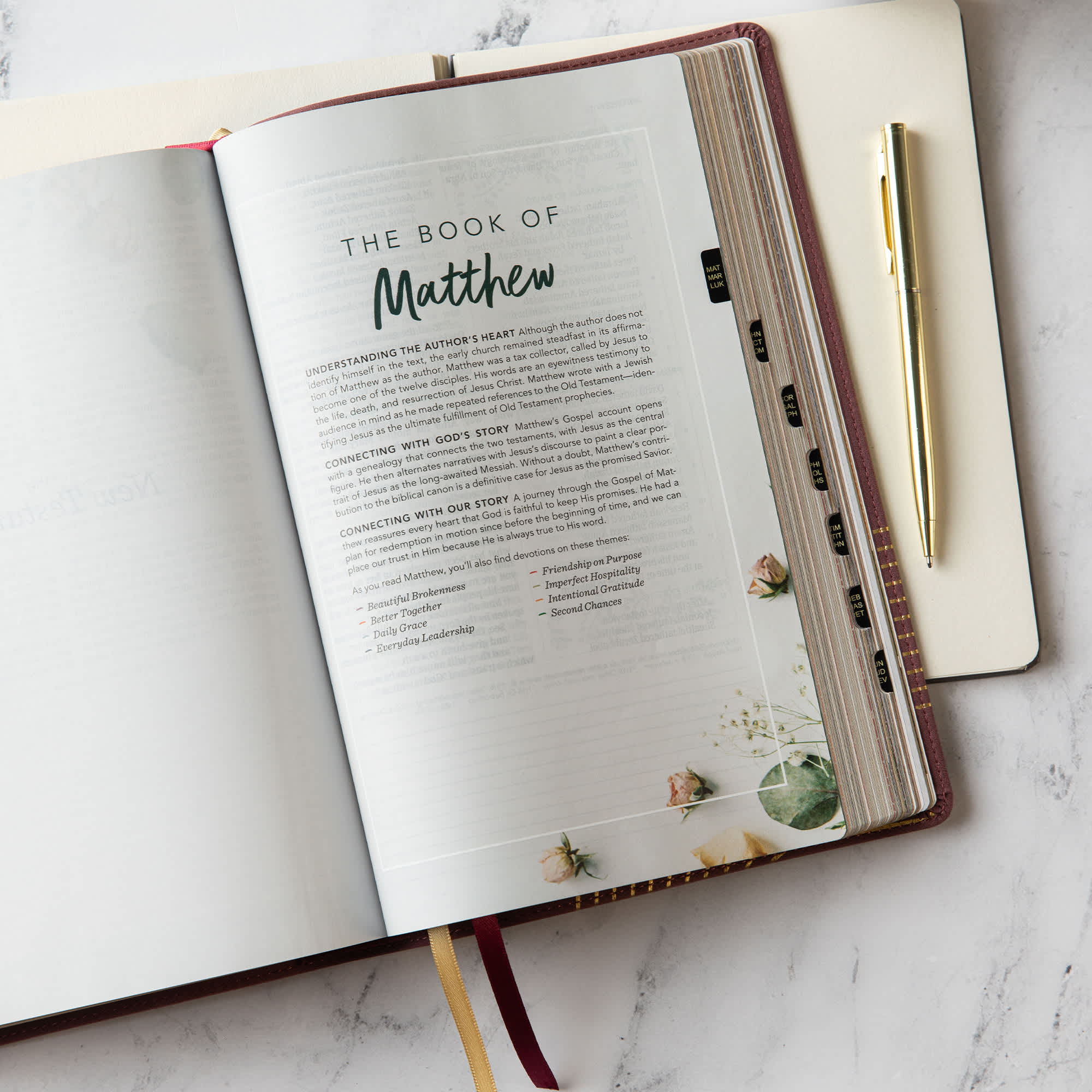 slide 5 of 10 for CSB (in)courage Devotional Bible, Bordeaux LeatherTouch, Indexed