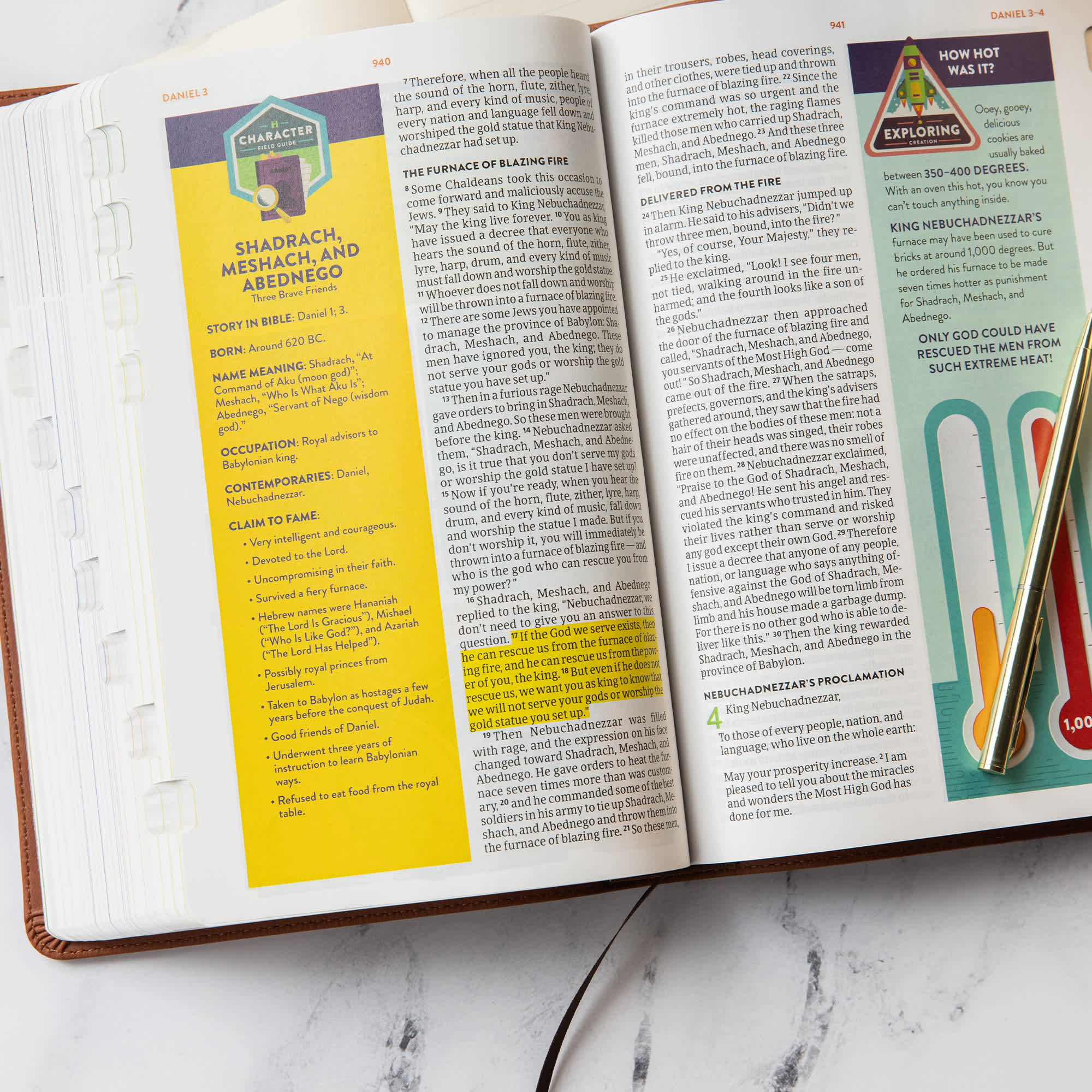 slide 6 of 10 for CSB Explorer Bible for Kids, Brown Mountains LeatherTouch, Indexed