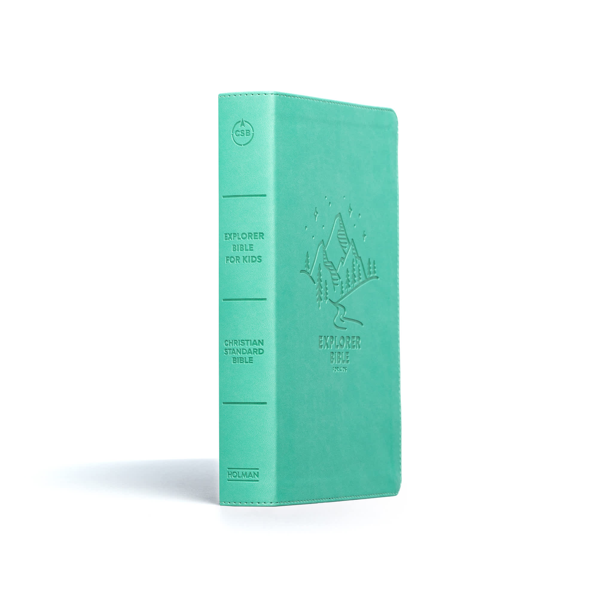 slide 2 of 10 for CSB Explorer Bible for Kids, Light Teal Mountains LeatherTouch