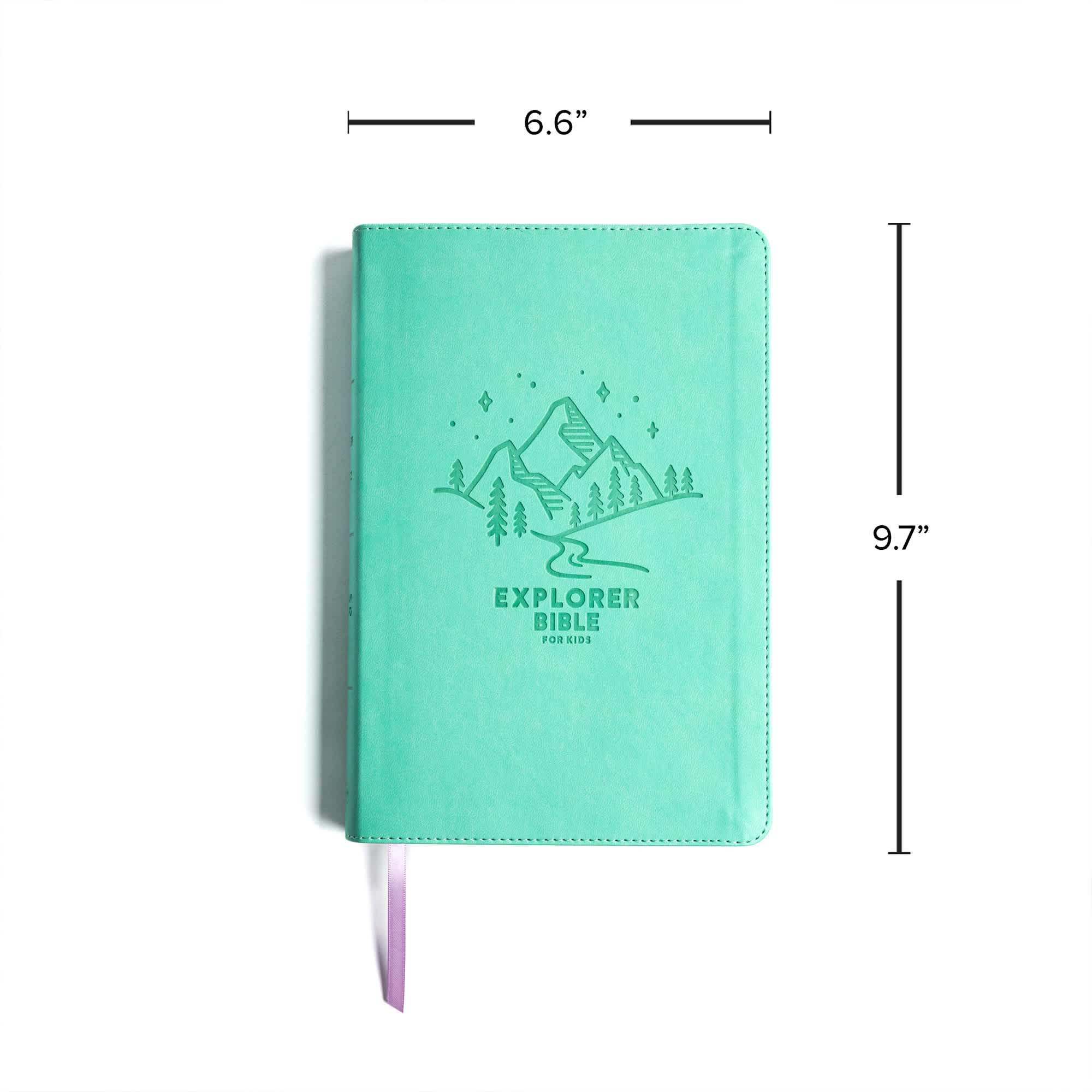 slide 8 of 10 for CSB Explorer Bible for Kids, Light Teal Mountains LeatherTouch