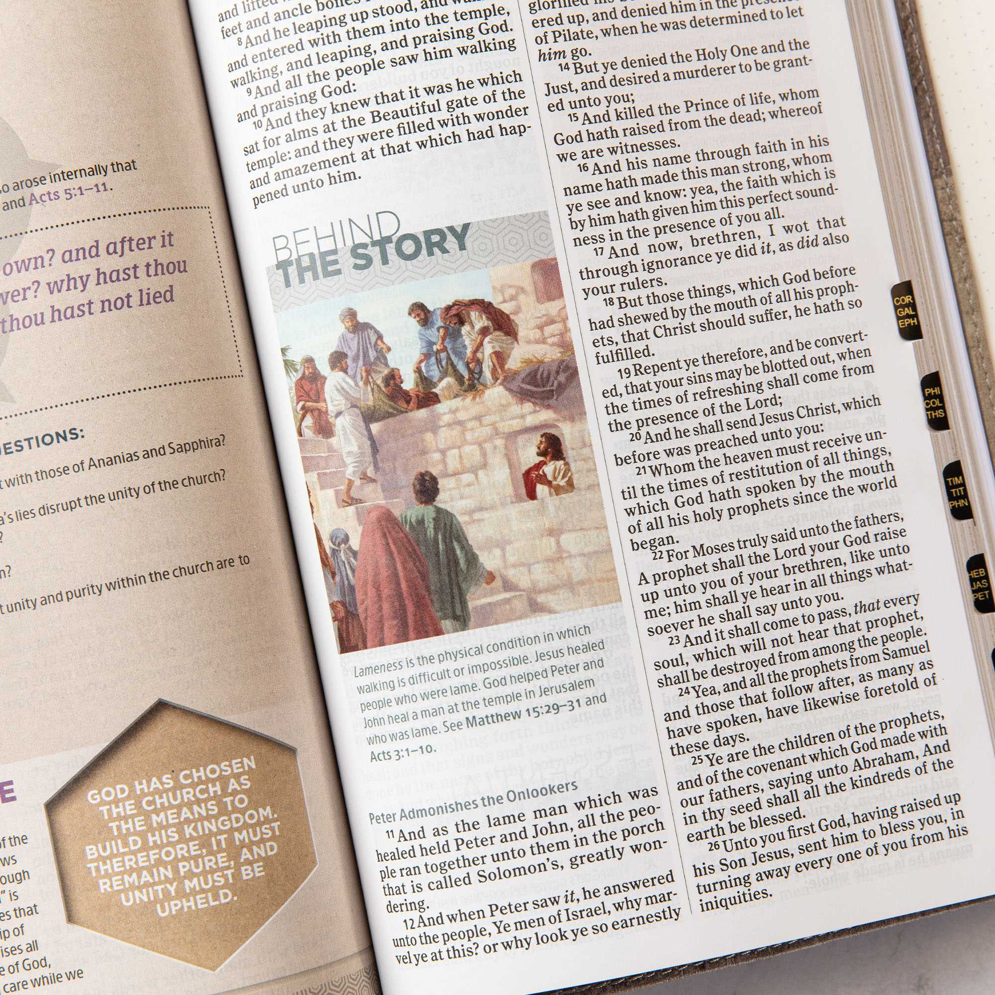 slide 6 of 10 for KJV Essential Teen Study Bible, Weathered Grey LeatherTouch, Indexed