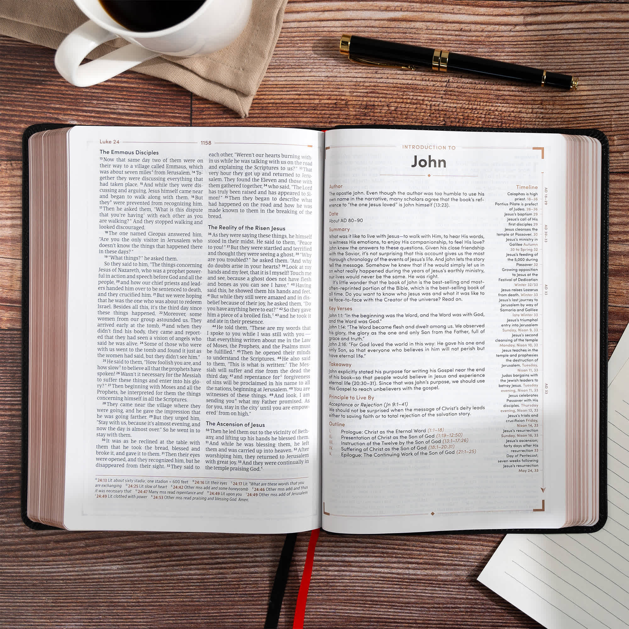slide 4 of 10 for CSB Men's Daily Bible, Black LeatherTouch