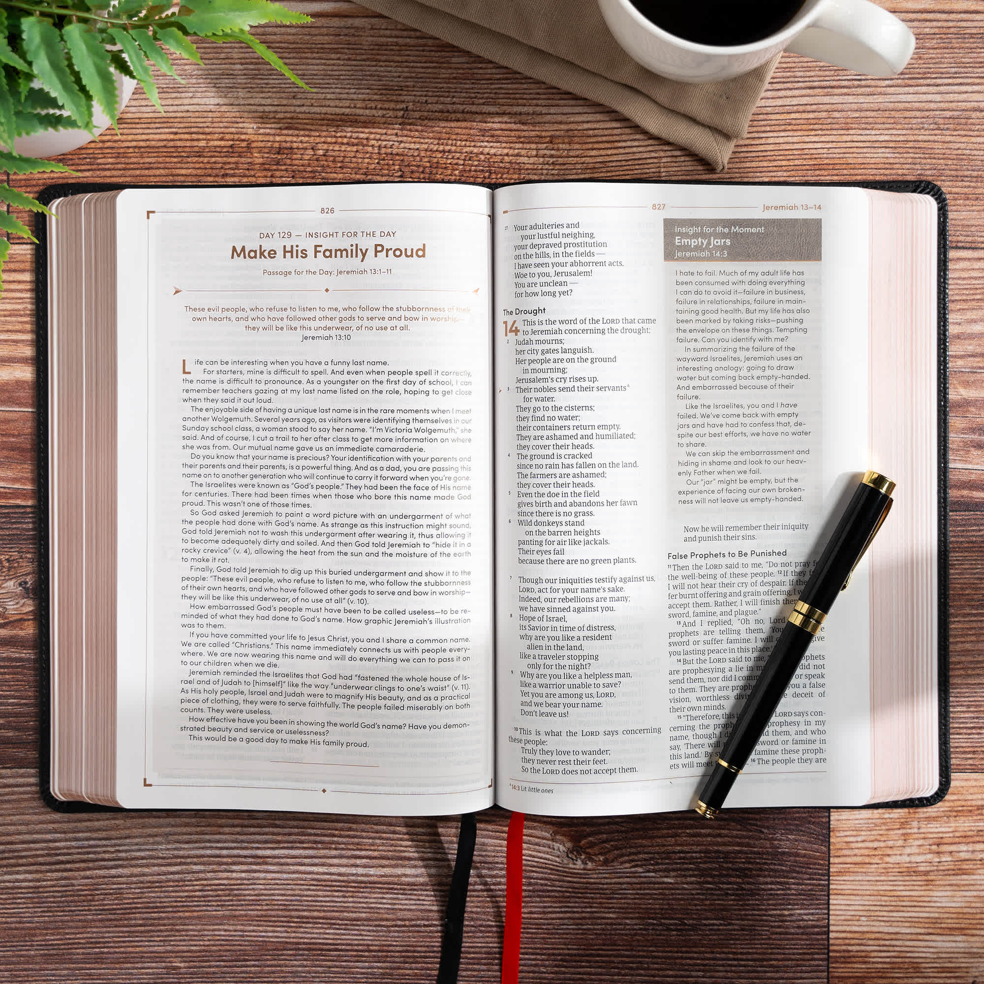 slide 5 of 10 for CSB Men's Daily Bible, Black LeatherTouch