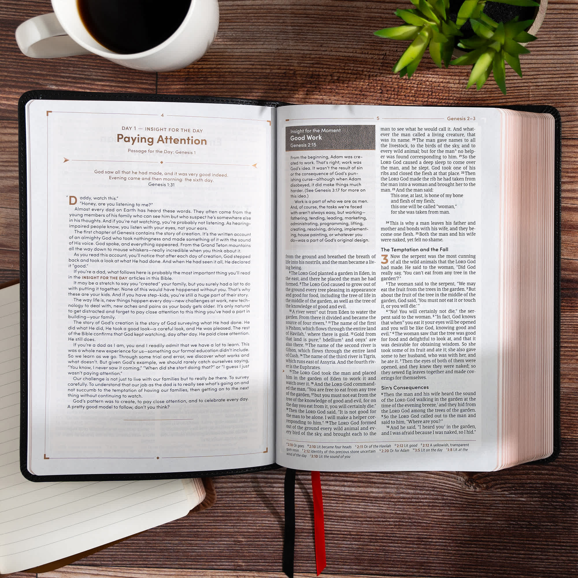 slide 6 of 10 for CSB Men's Daily Bible, Black LeatherTouch