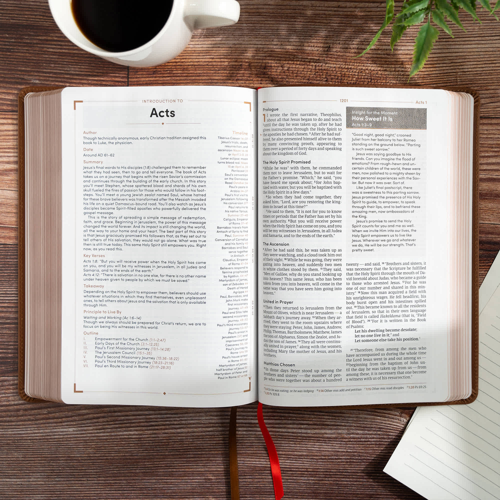 slide 5 of 10 for CSB Men's Daily Bible, Brown Genuine Leather