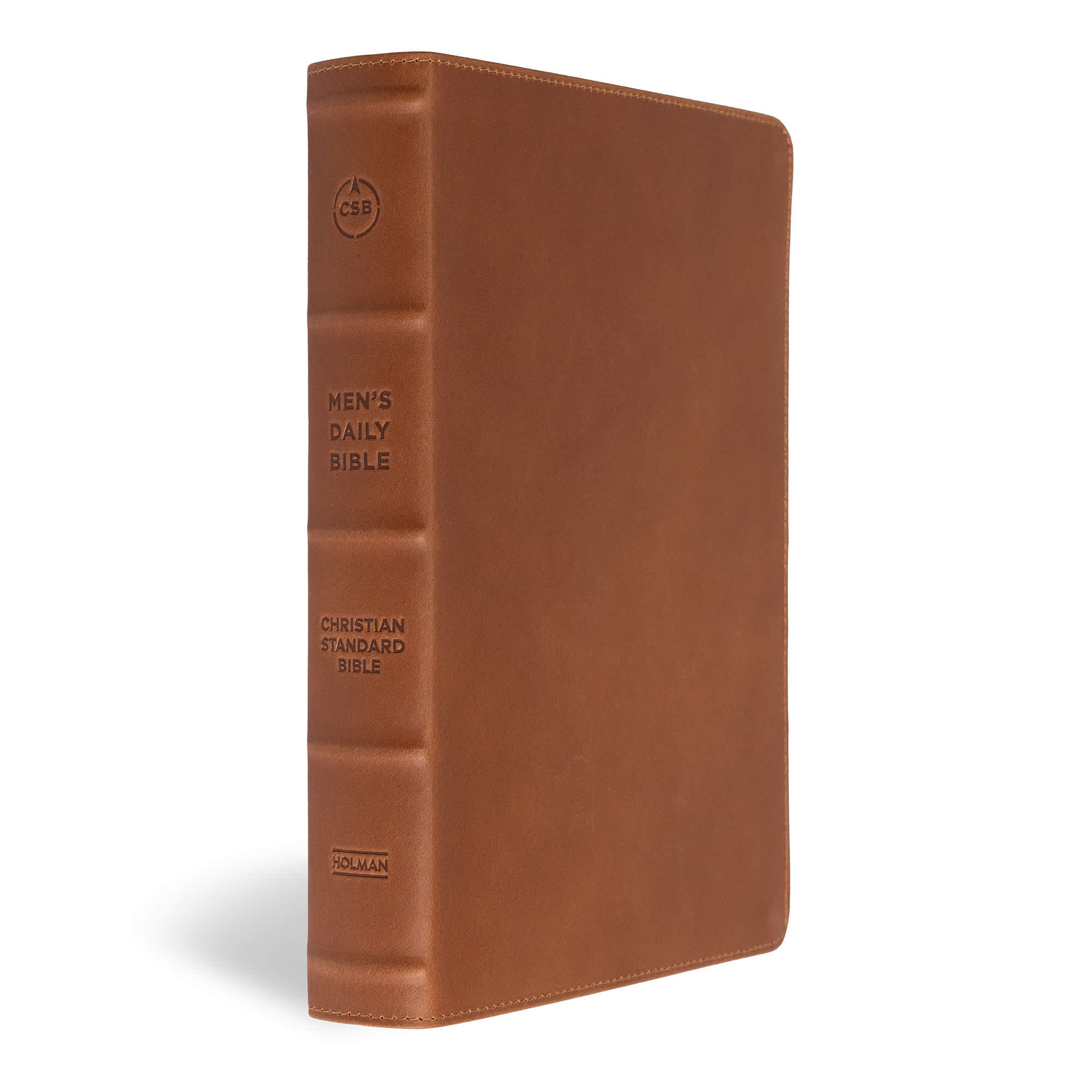 slide 2 of 10 for CSB Men's Daily Bible, Brown Genuine Leather, Indexed