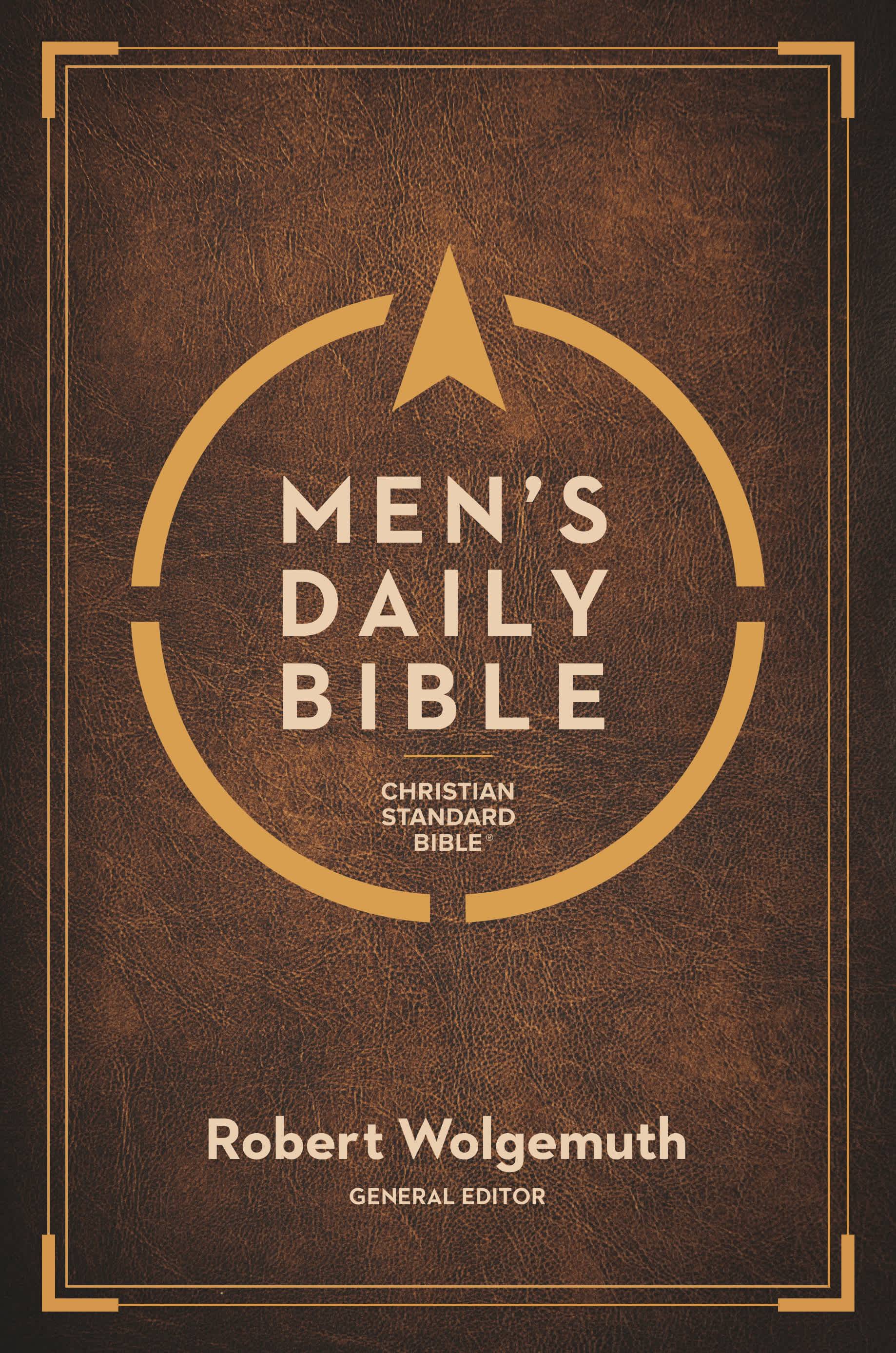 slide 2 of 2 for CSB Men's Daily Bible, Olive LeatherTouch