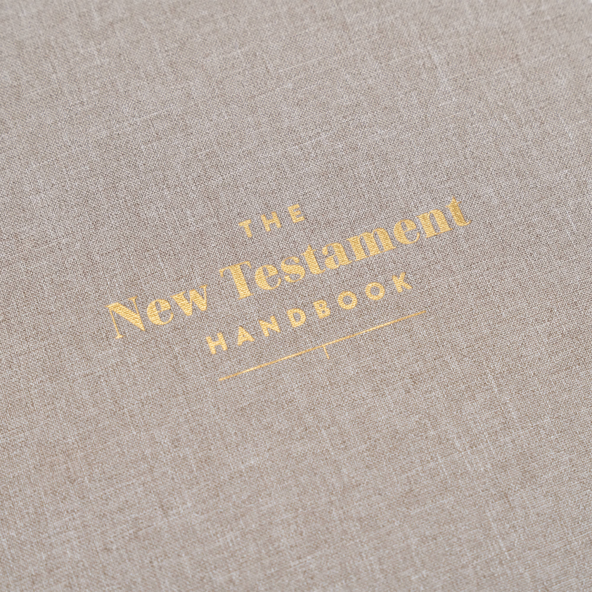 slide 8 of 9 for The New Testament Handbook, Stone Cloth Over Board
