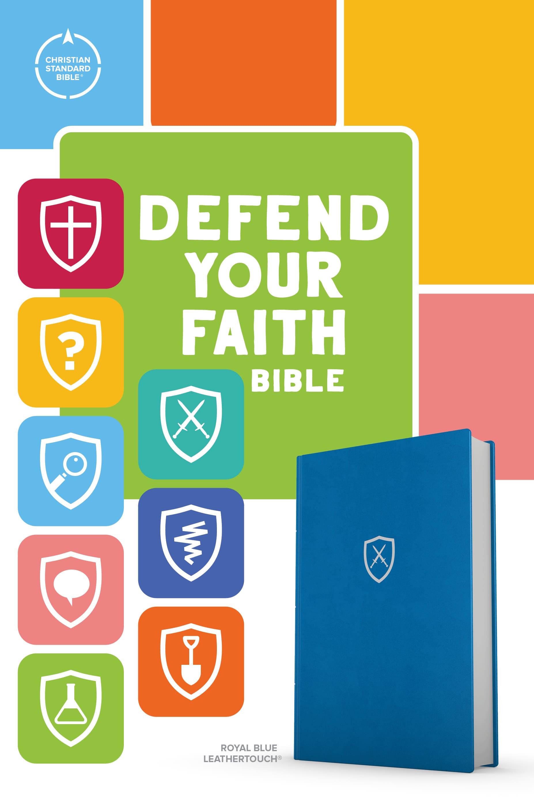 slide 2 of 11 for CSB Defend Your Faith Bible, Blue LeatherTouch