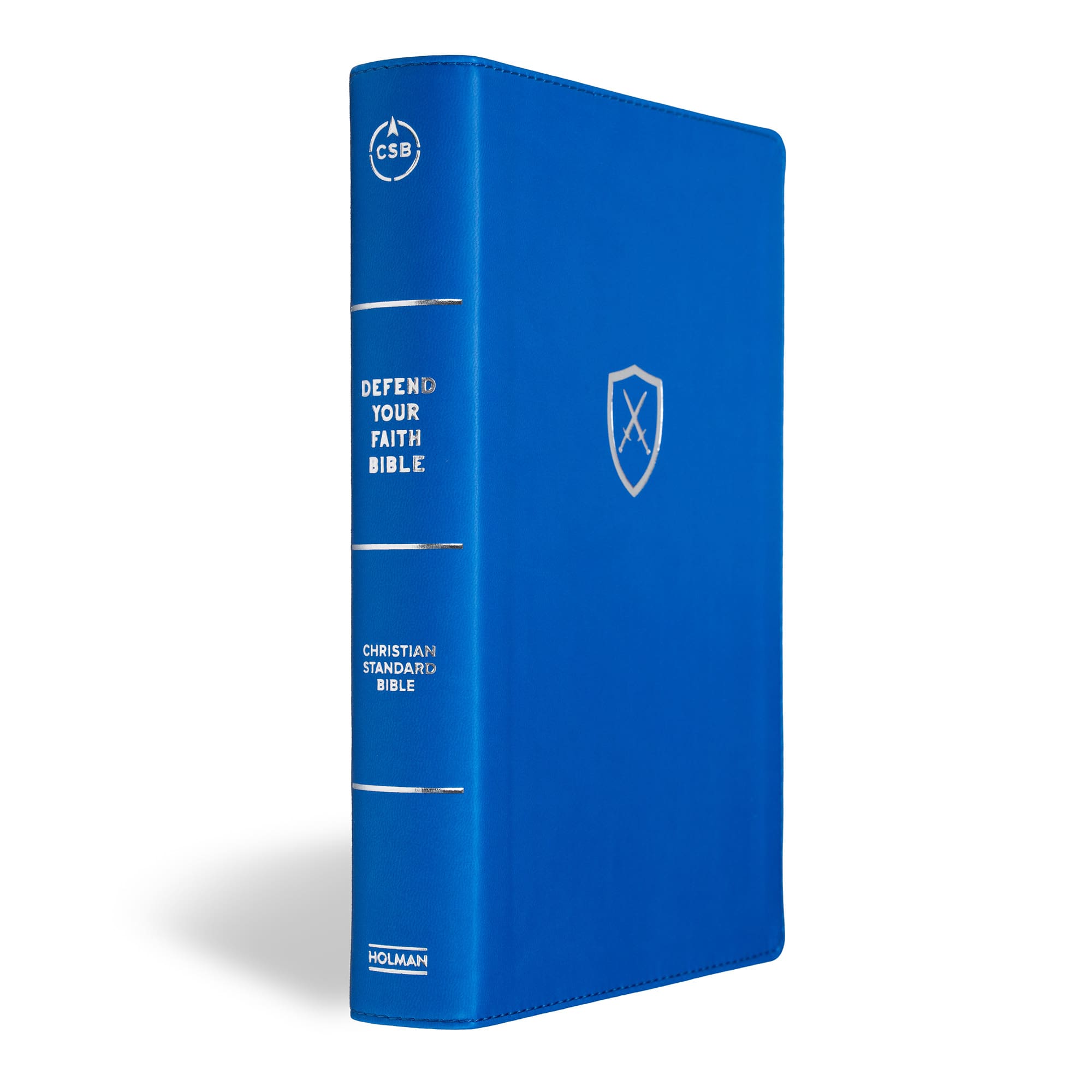 slide 3 of 11 for CSB Defend Your Faith Bible, Blue LeatherTouch