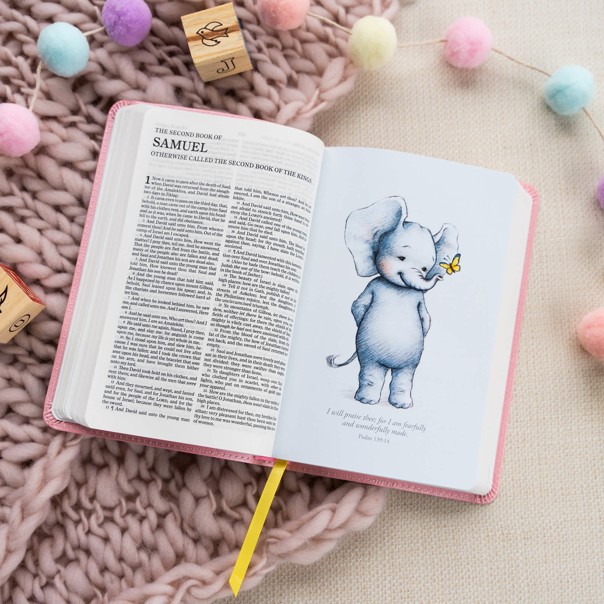 slide 6 of 10 for KJV Great and Small Bible, Pink LeatherTouch