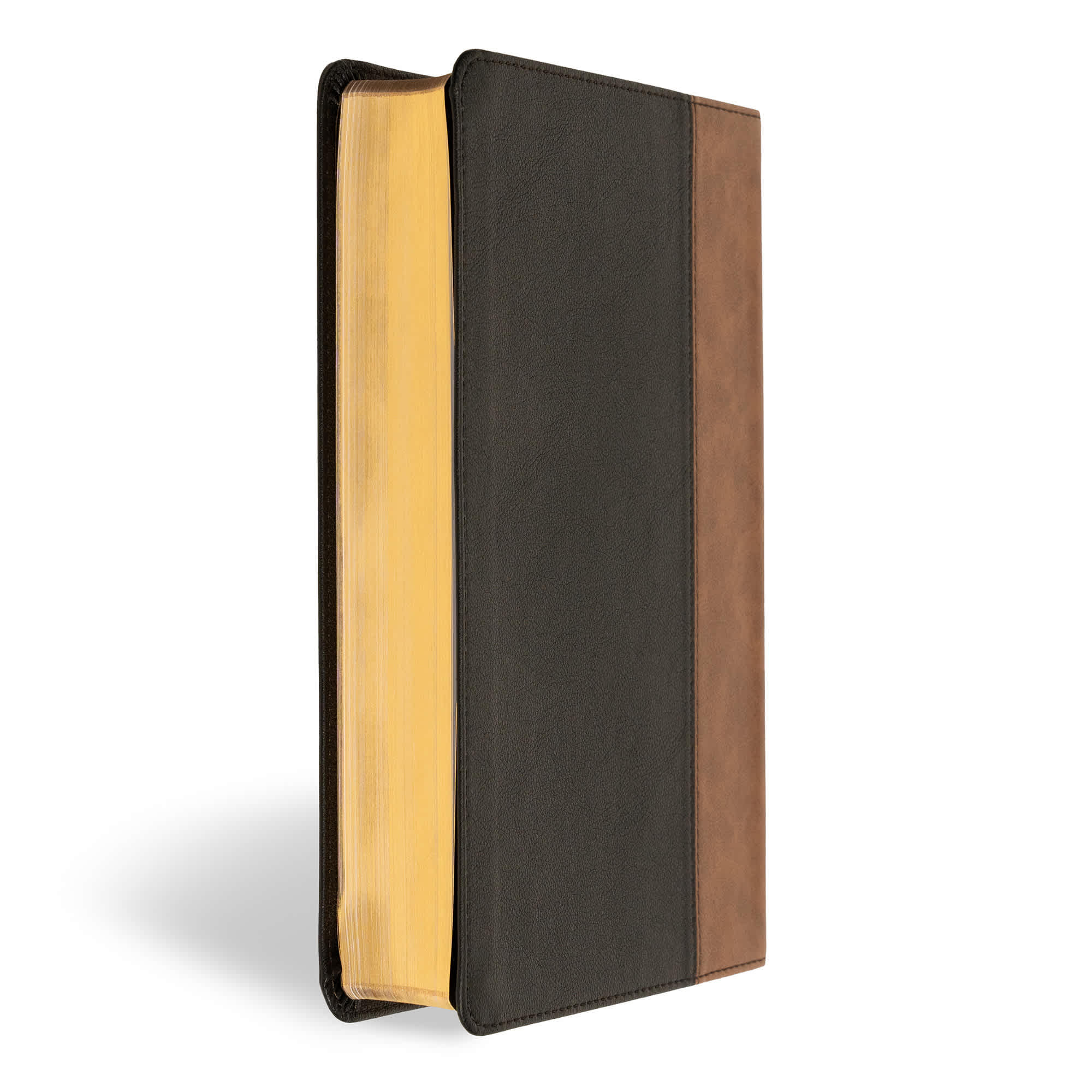 slide 4 of 9 for KJV Personal Size Giant Print Bible, Black/Brown LeatherTouch