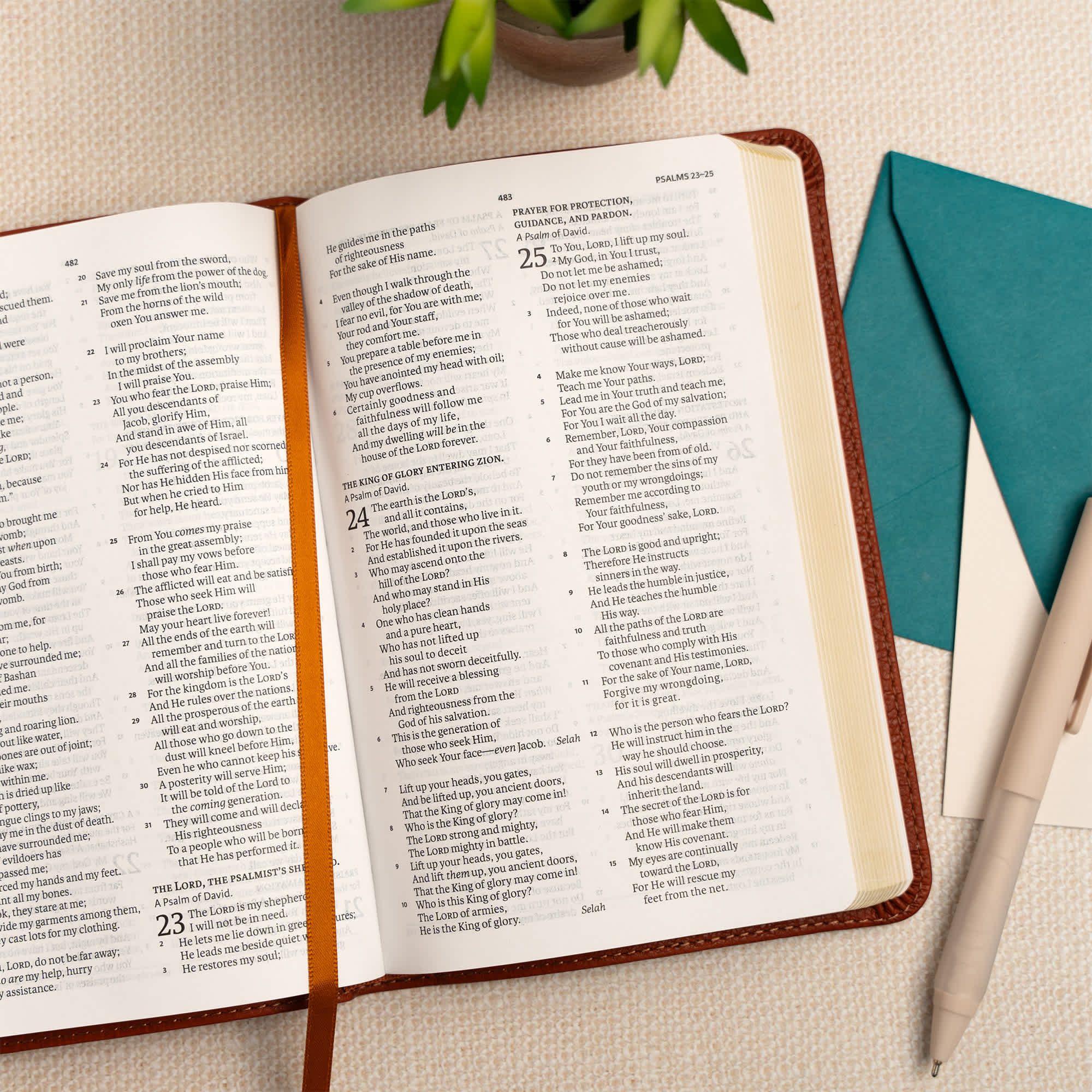 slide 5 of 8 for NASB Personal Size Bible, Burnt Sienna LeatherTouch