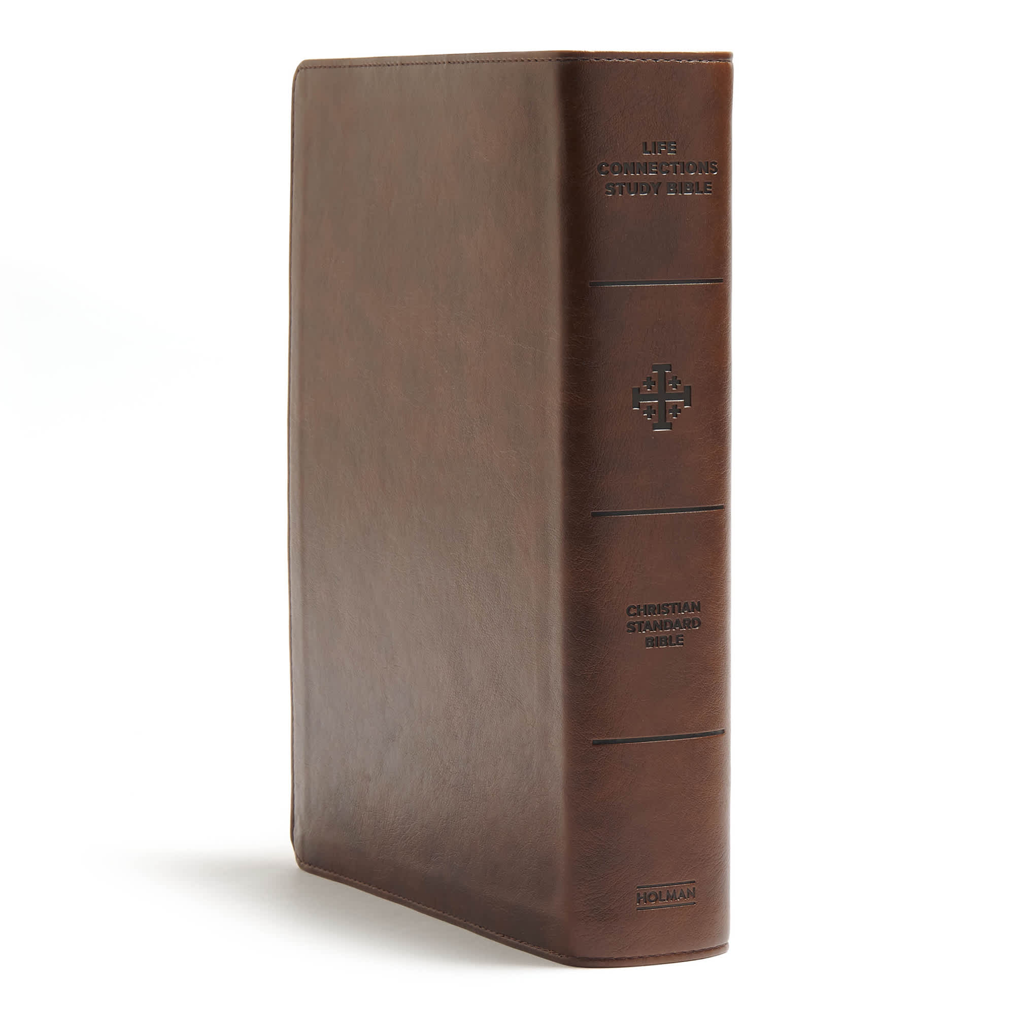 slide 2 of 8 for CSB Life Connections Study Bible, Brown LeatherTouch, Indexed