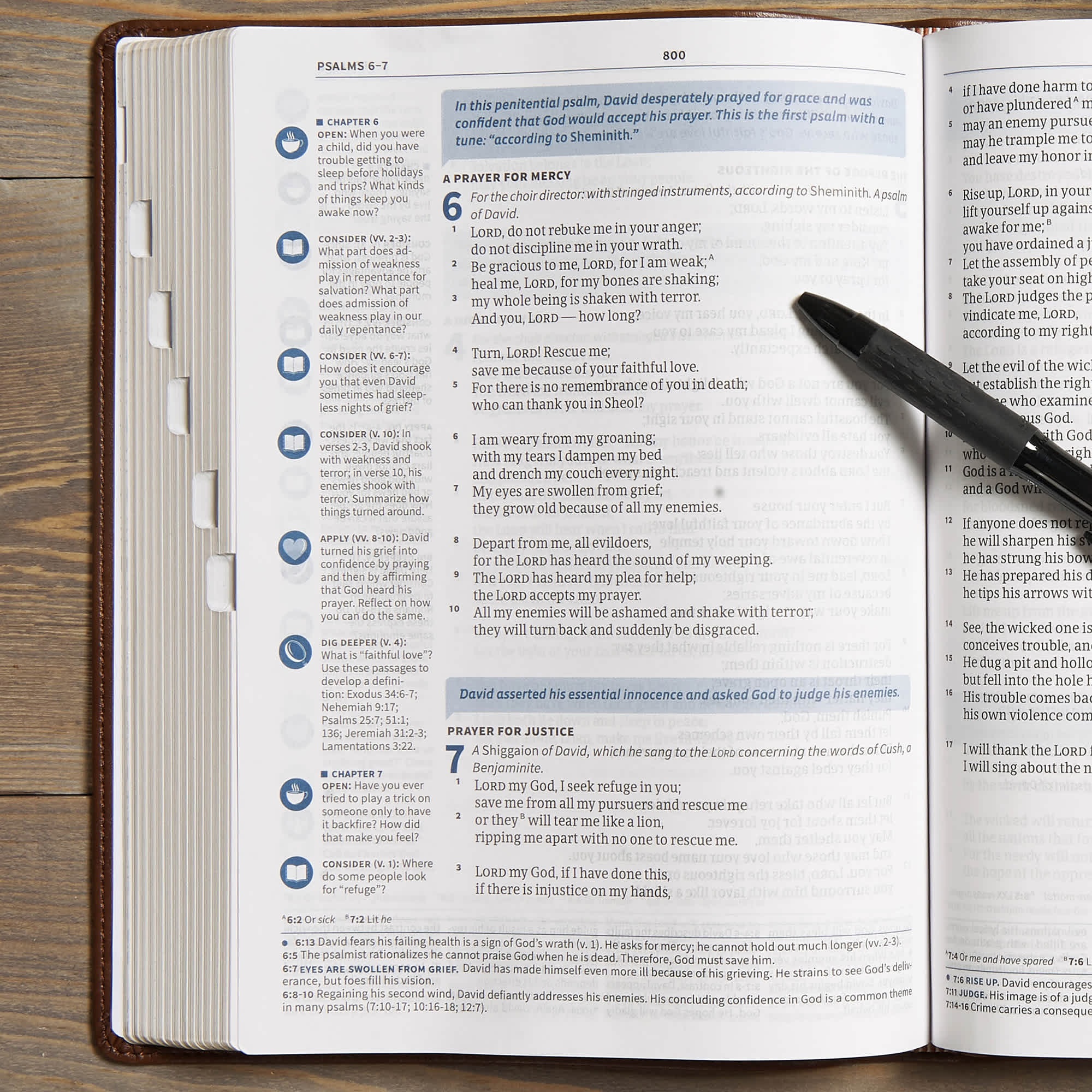 slide 5 of 8 for CSB Life Connections Study Bible, Brown LeatherTouch, Indexed