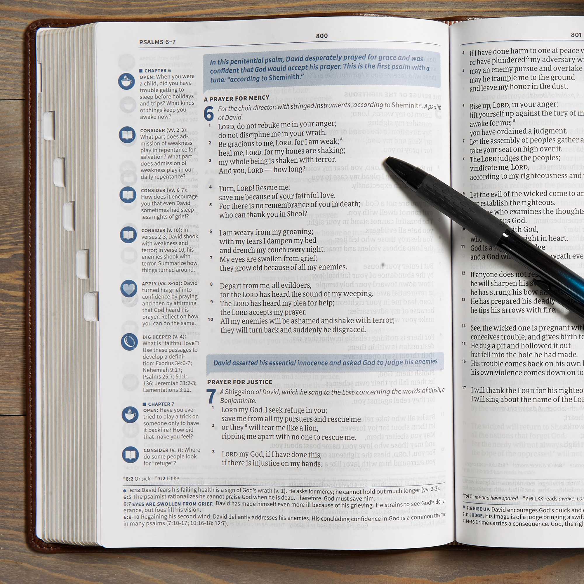 slide 6 of 8 for CSB Life Connections Study Bible, Brown LeatherTouch, Indexed
