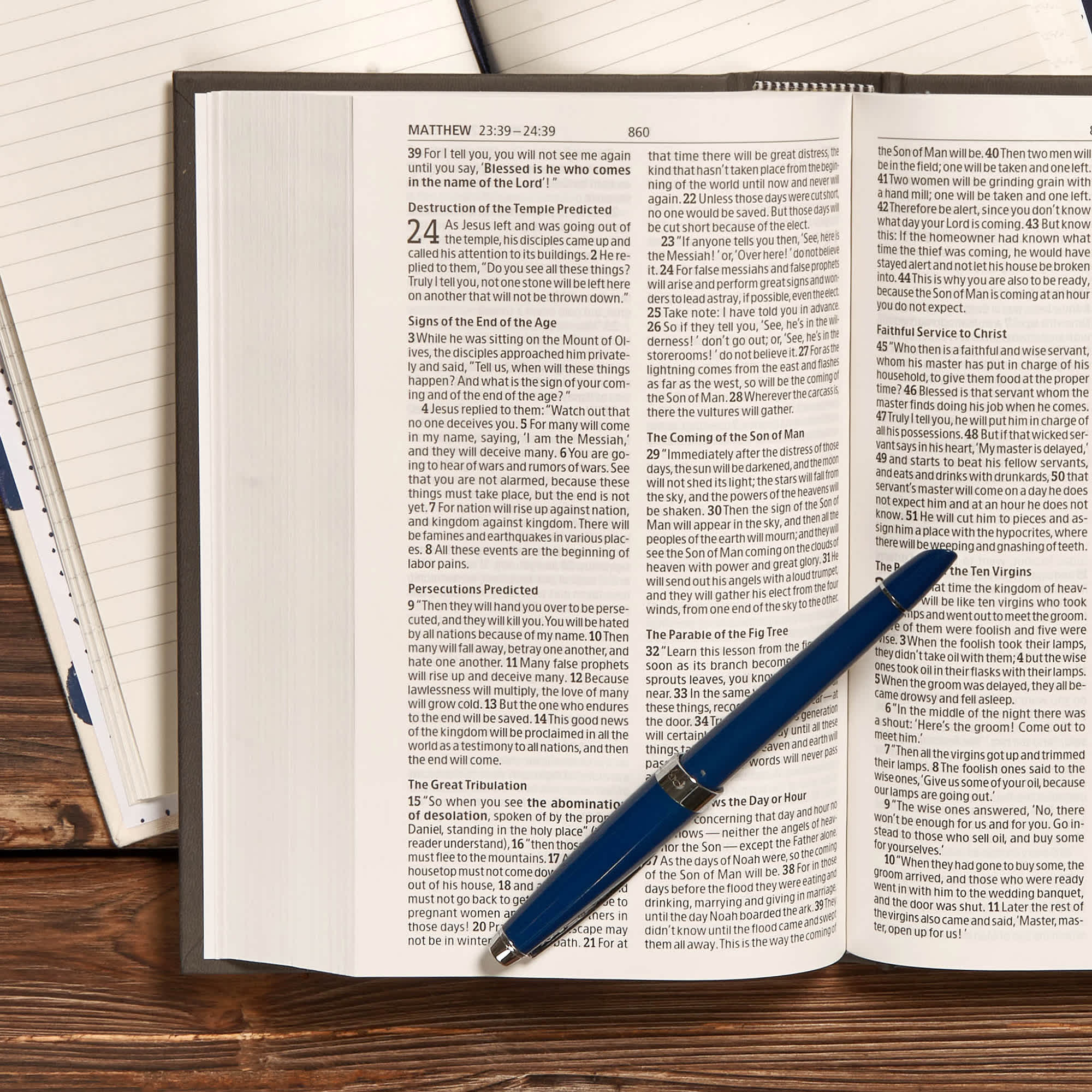 slide 5 of 9 for CSB Drill Bible, Gray LeatherTouch Over Board