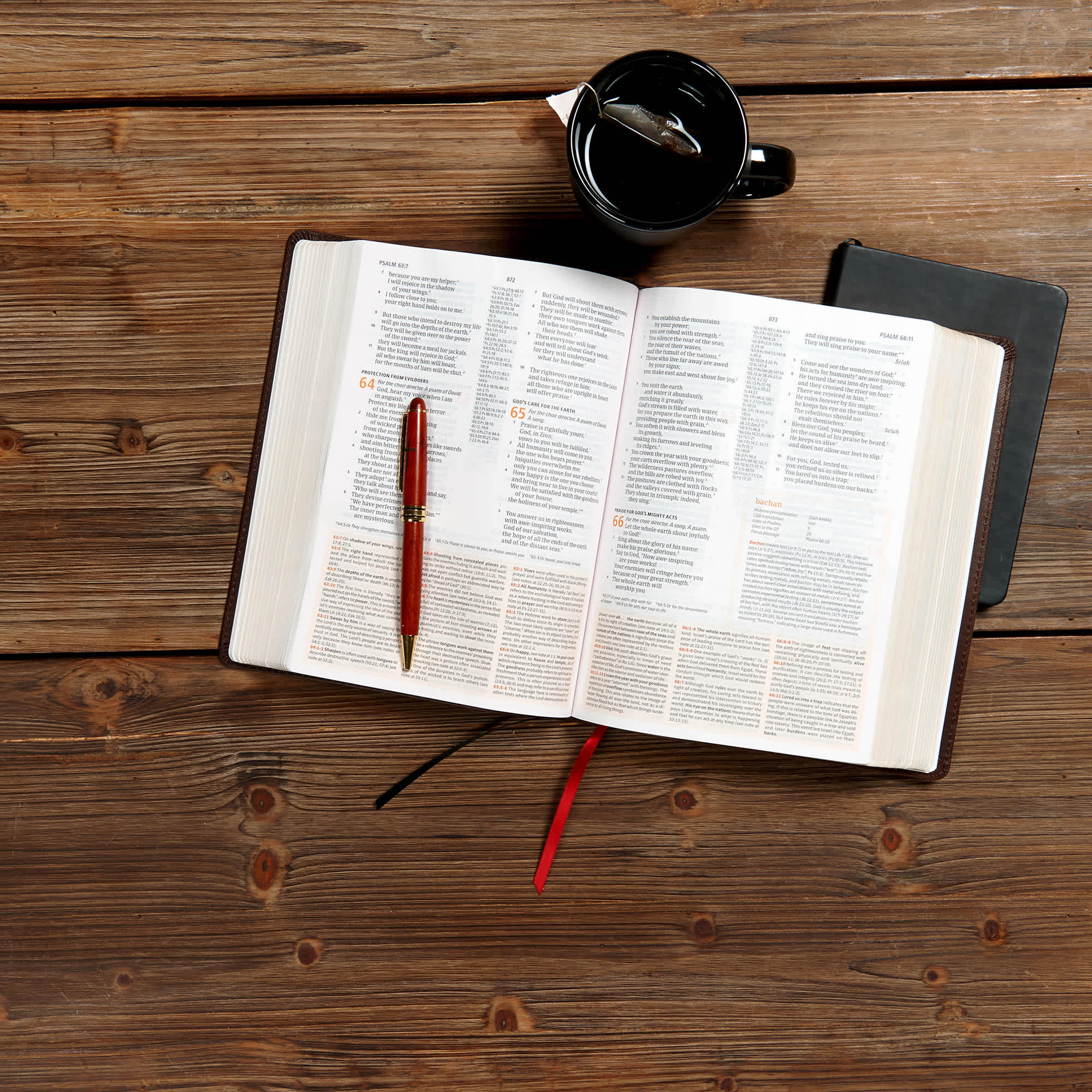slide 4 of 9 for CSB Study Bible, Brown Genuine Leather