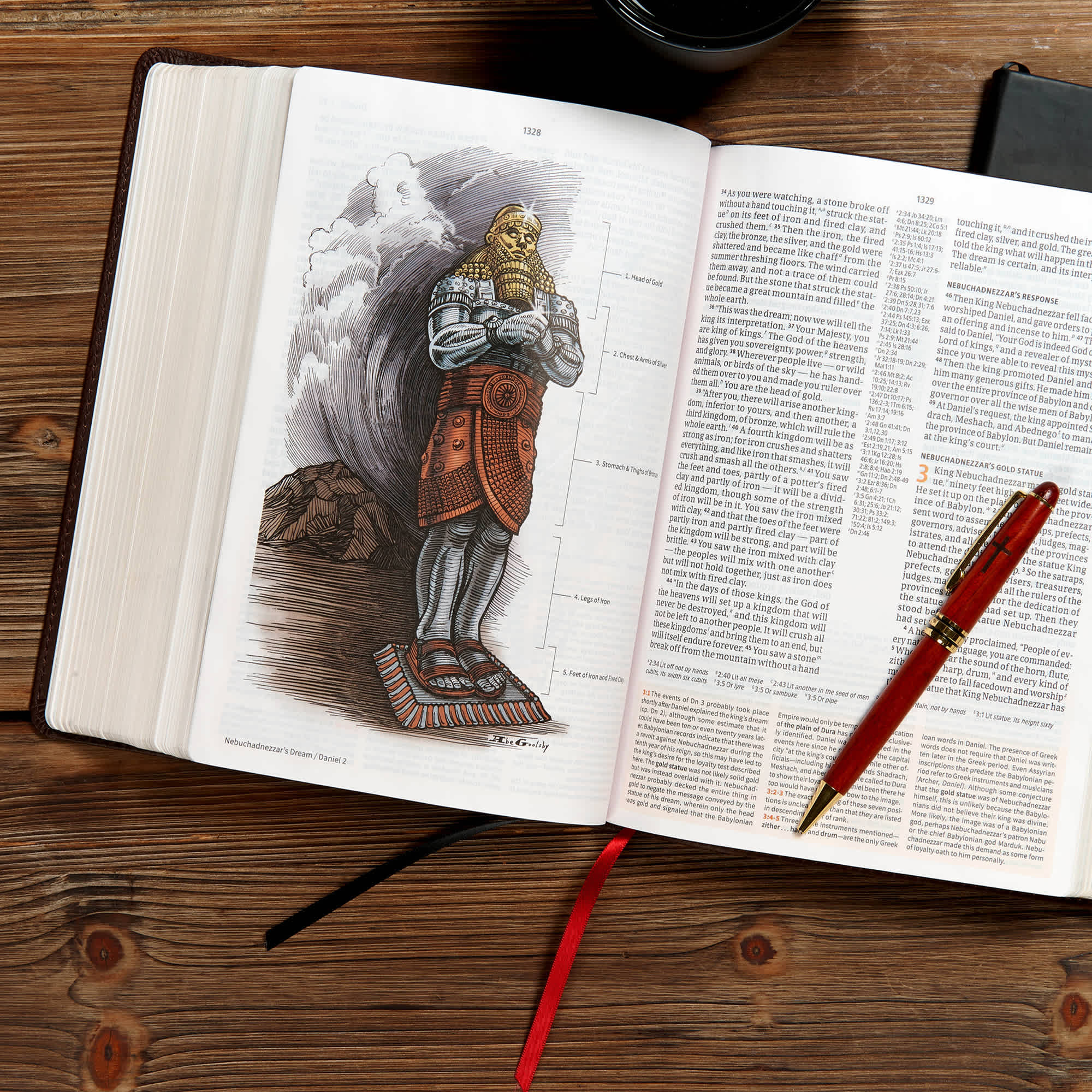 slide 7 of 9 for CSB Study Bible, Brown Genuine Leather