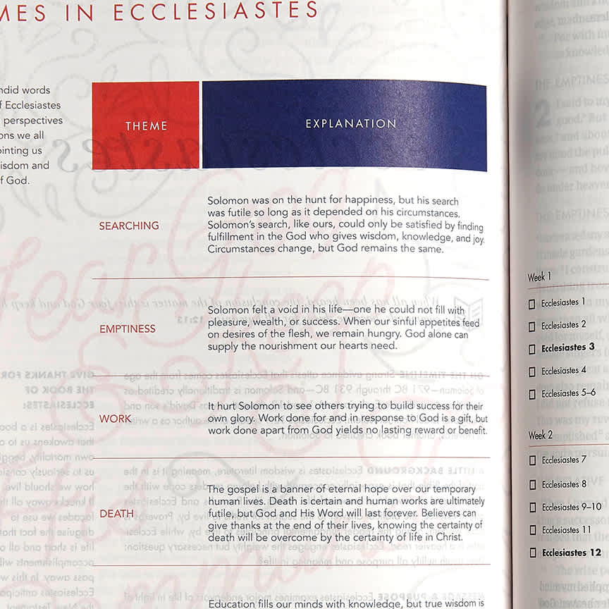 slide 4 of 9 for CSB She Reads Truth Bible, Navy LeatherTouch, Indexed