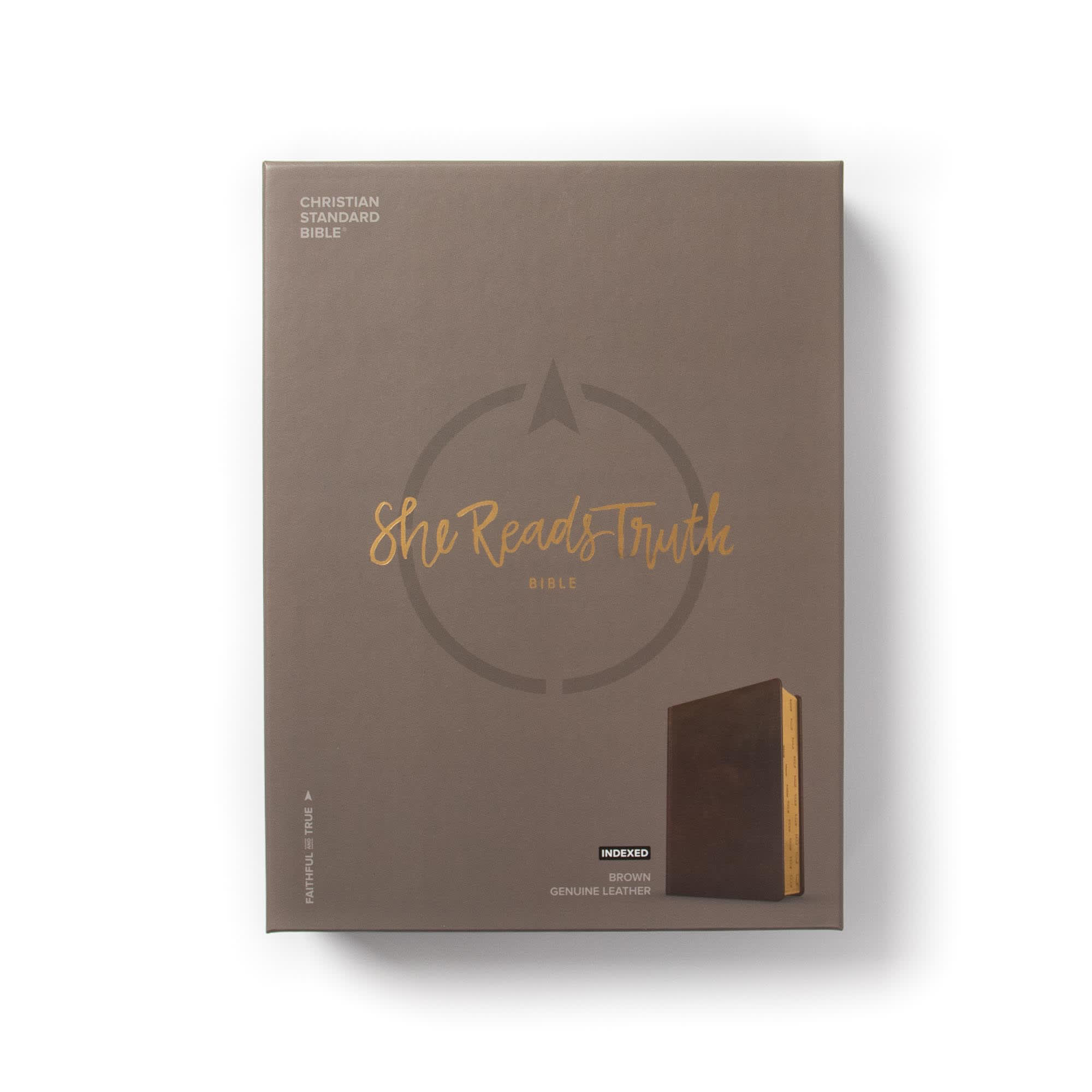 slide 10 of 10 for CSB She Reads Truth Bible, Brown Genuine Leather, Indexed