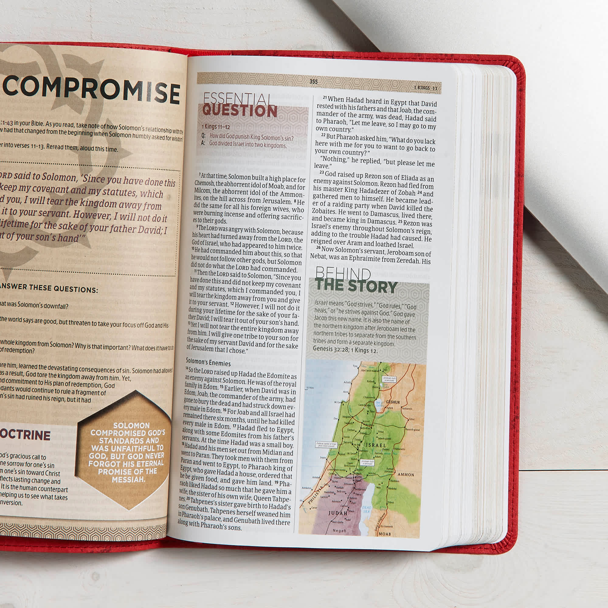 slide 5 of 9 for CSB Essential Teen Study Bible, Red Flower Cork LeatherTouch