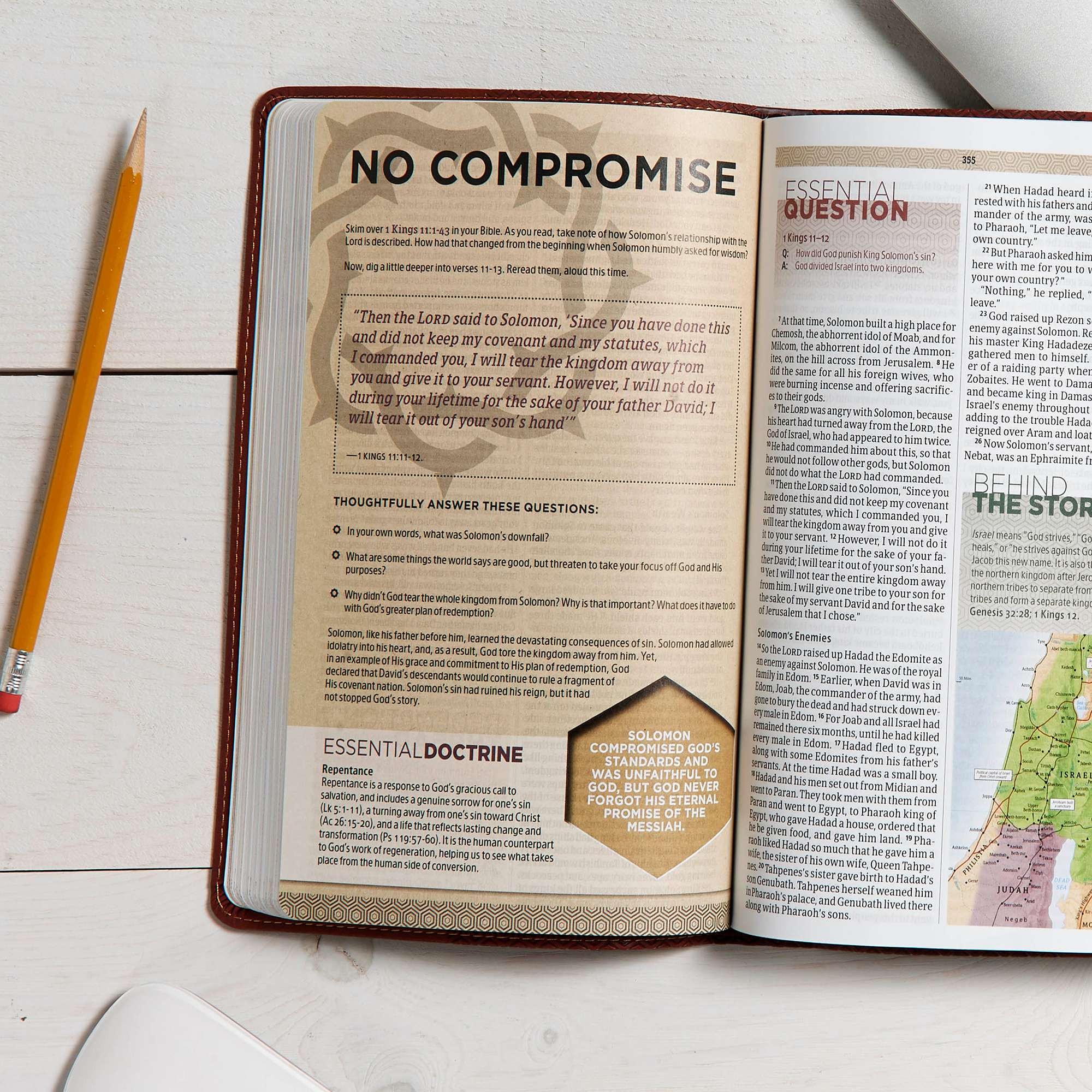 slide 4 of 9 for CSB Essential Teen Study Bible, Walnut LeatherTouch