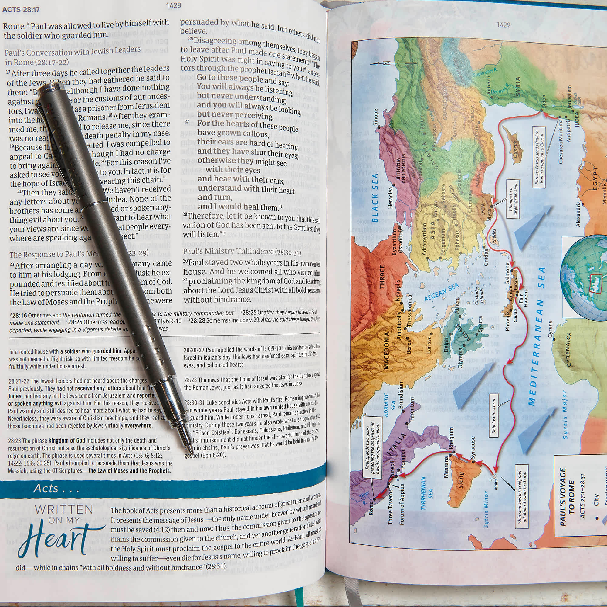 slide 5 of 9 for The CSB Study Bible For Women, Teal Flowers LeatherTouch