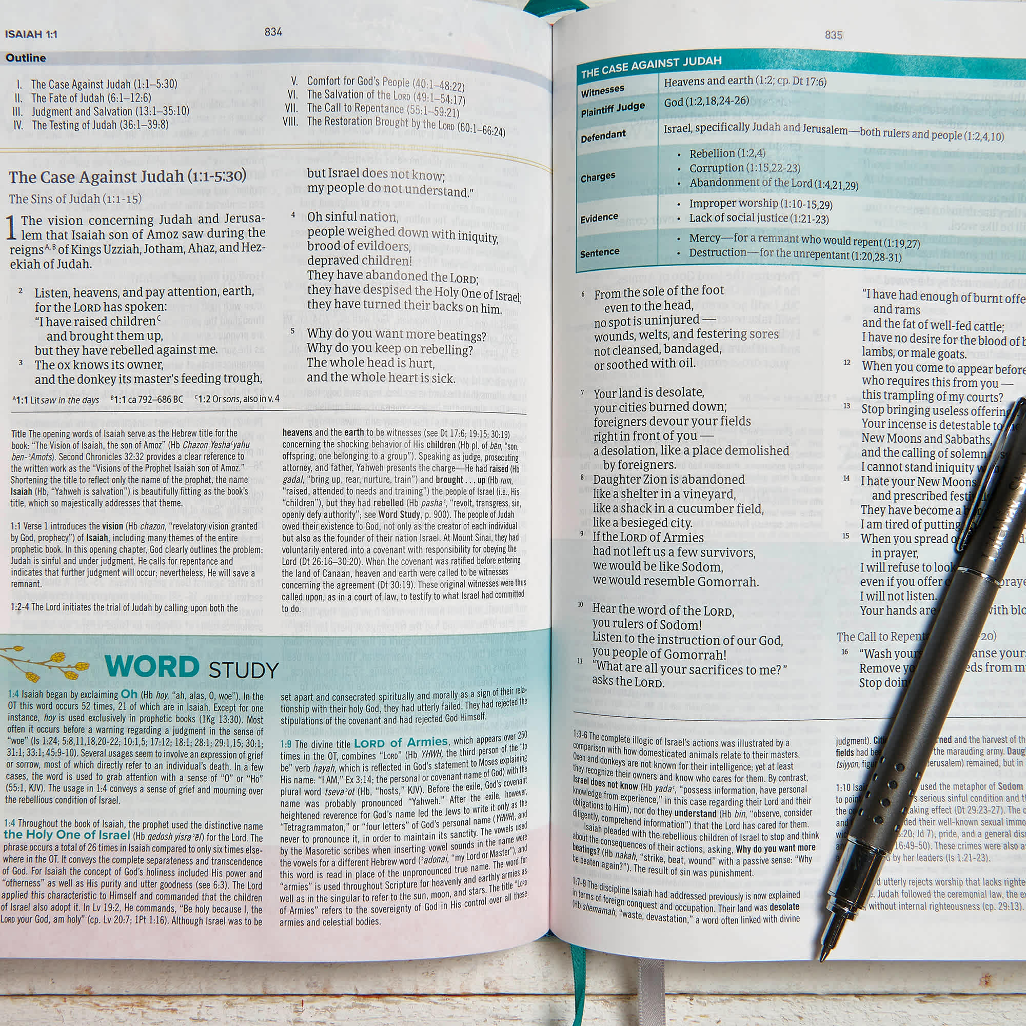 slide 6 of 9 for The CSB Study Bible For Women, Teal Flowers LeatherTouch