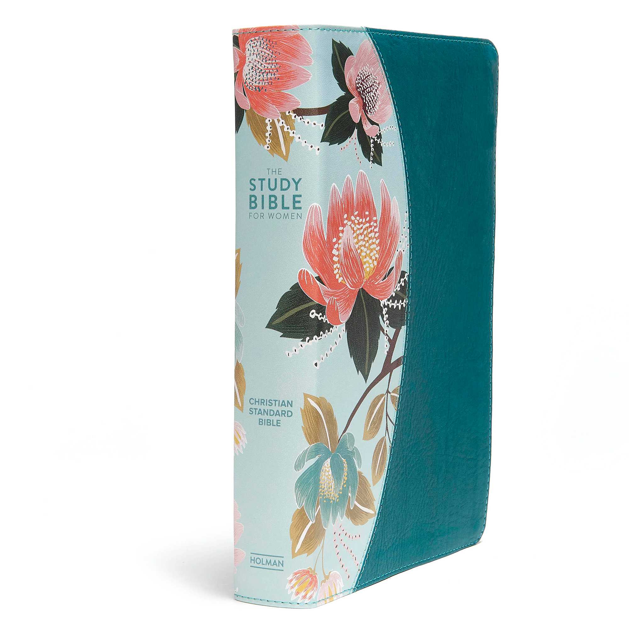 slide 2 of 9 for The CSB Study Bible For Women, Teal Flowers LeatherTouch, Indexed