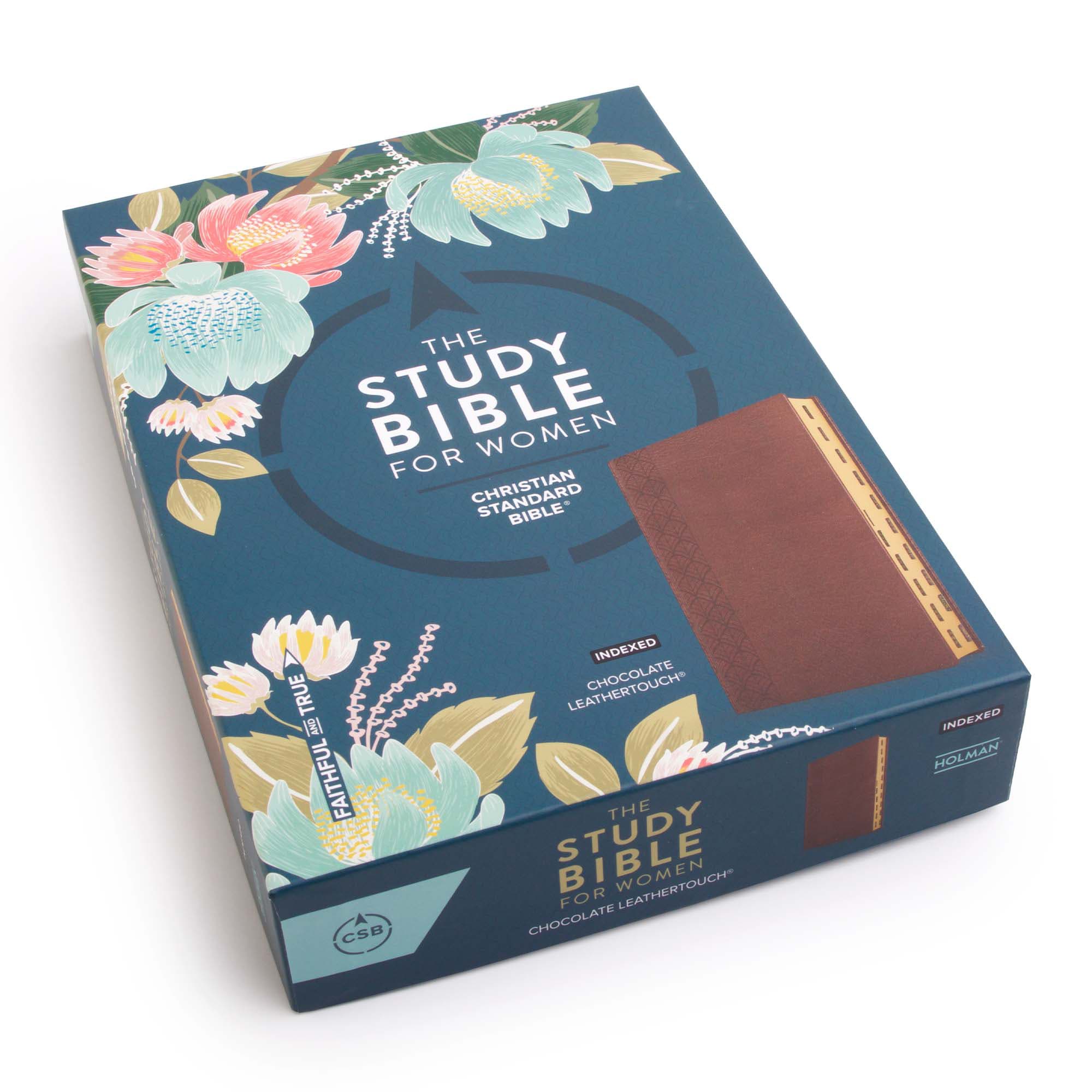 slide 5 of 5 for The CSB Study Bible For Women, Chocolate LeatherTouch, Indexed