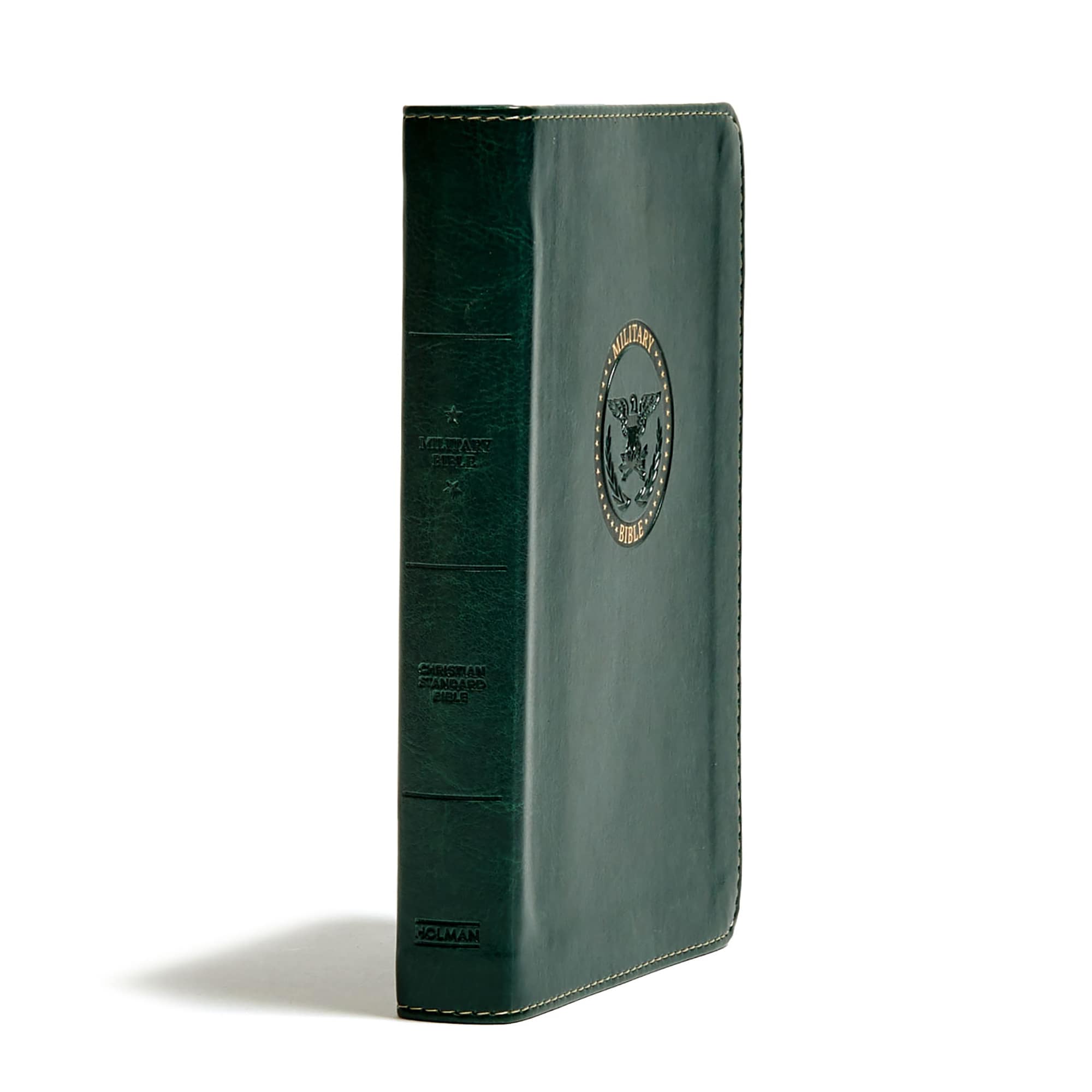 slide 2 of 8 for CSB Military Bible, Green LeatherTouch