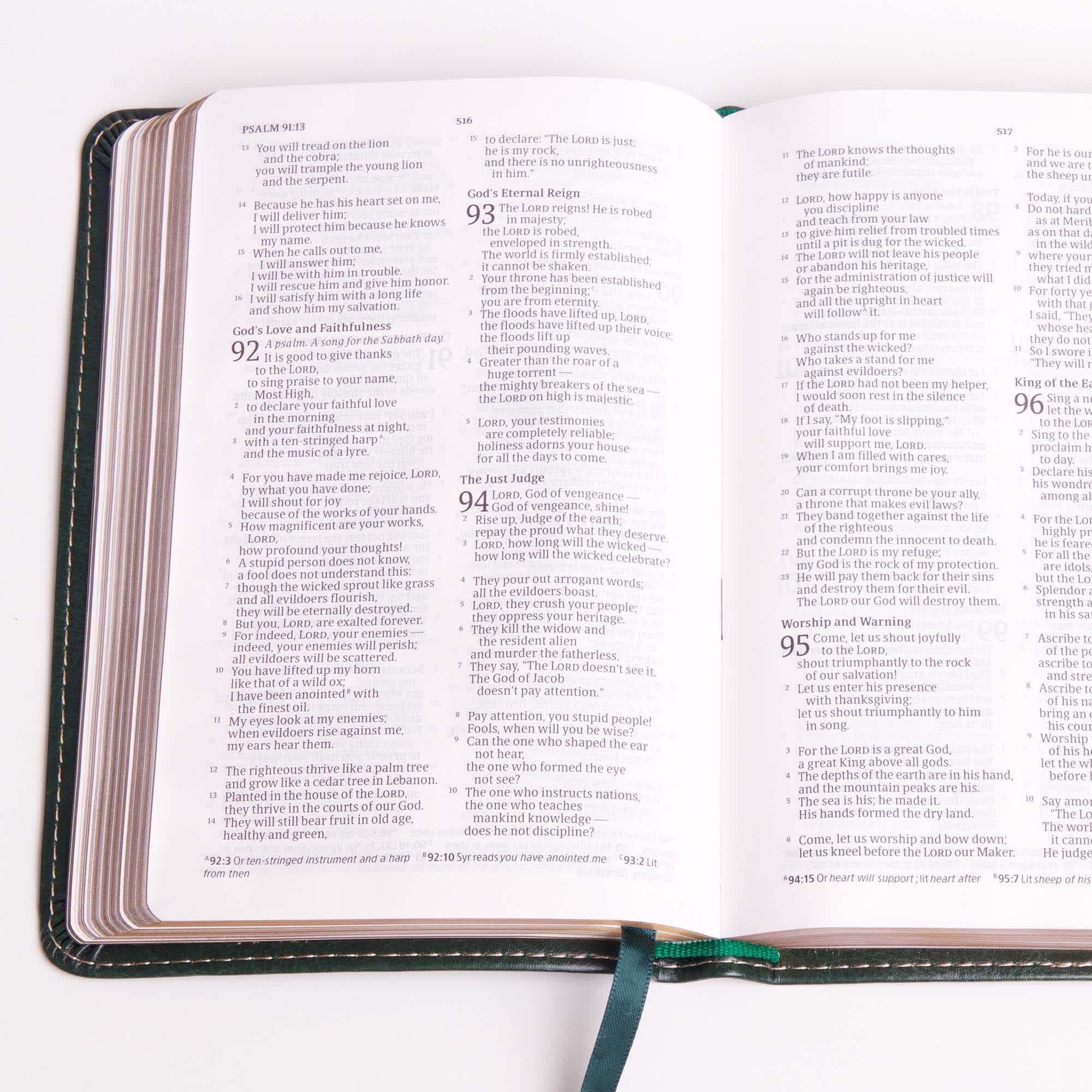 slide 4 of 8 for CSB Military Bible, Green LeatherTouch