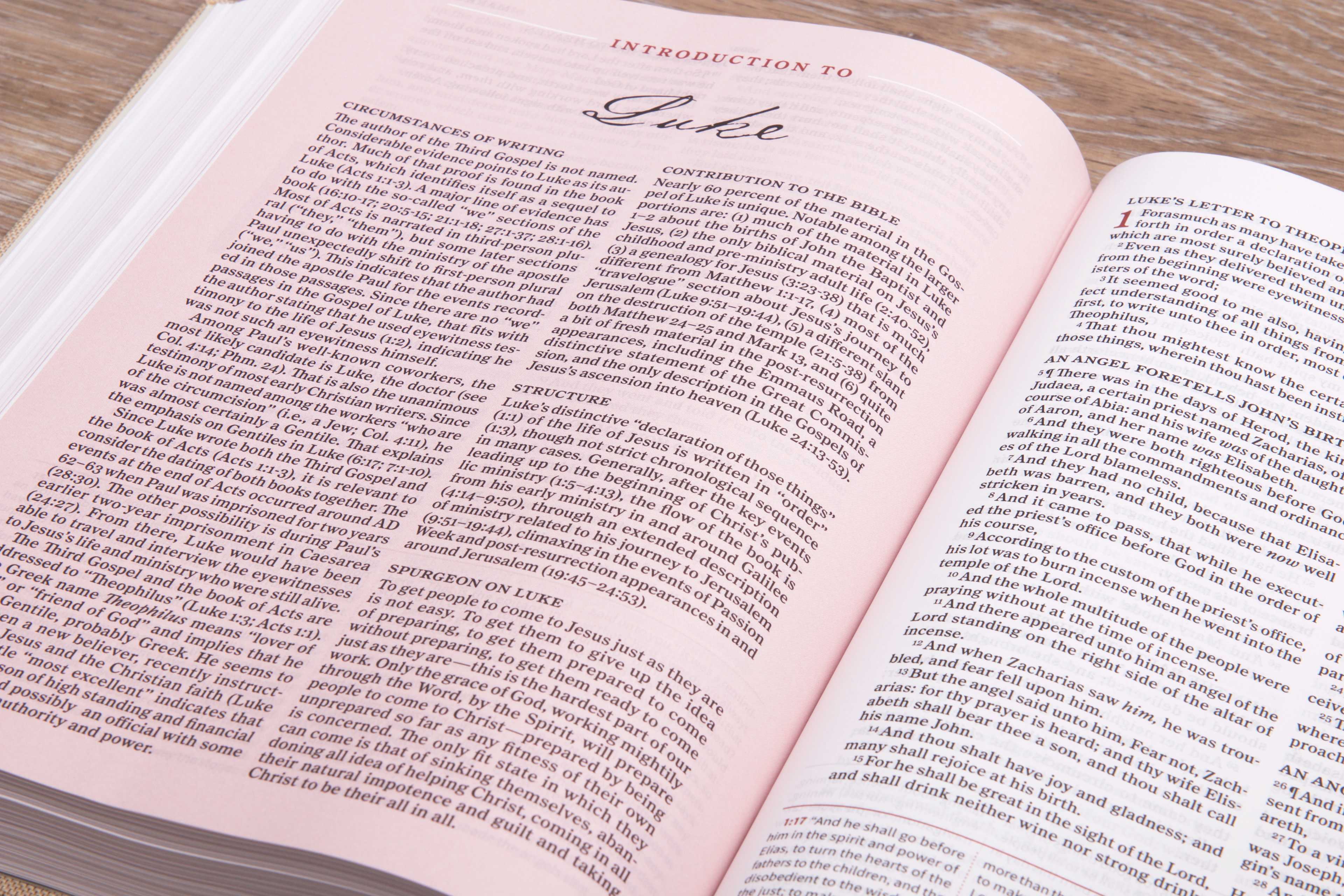 slide 9 of 10 for KJV Spurgeon Study Bible, Navy/Tan Cloth Over Board