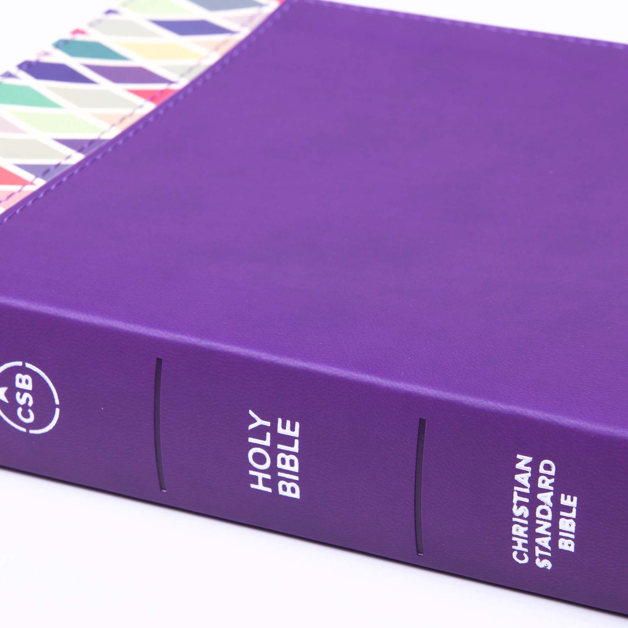 slide 7 of 10 for CSB Rainbow Study Bible, Purple LeatherTouch