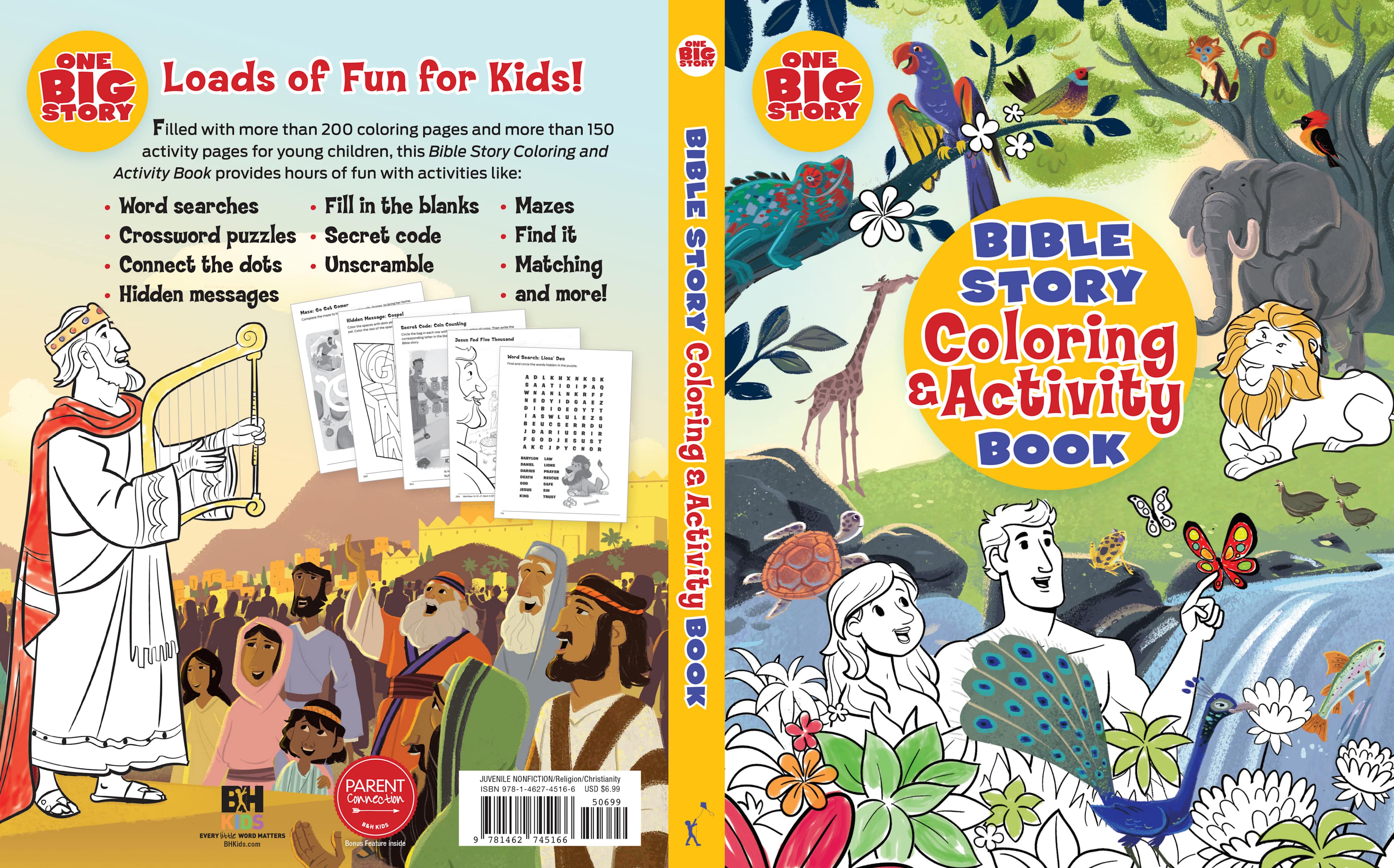 slide 2 of 2 for Bible Story Coloring and Activity Book