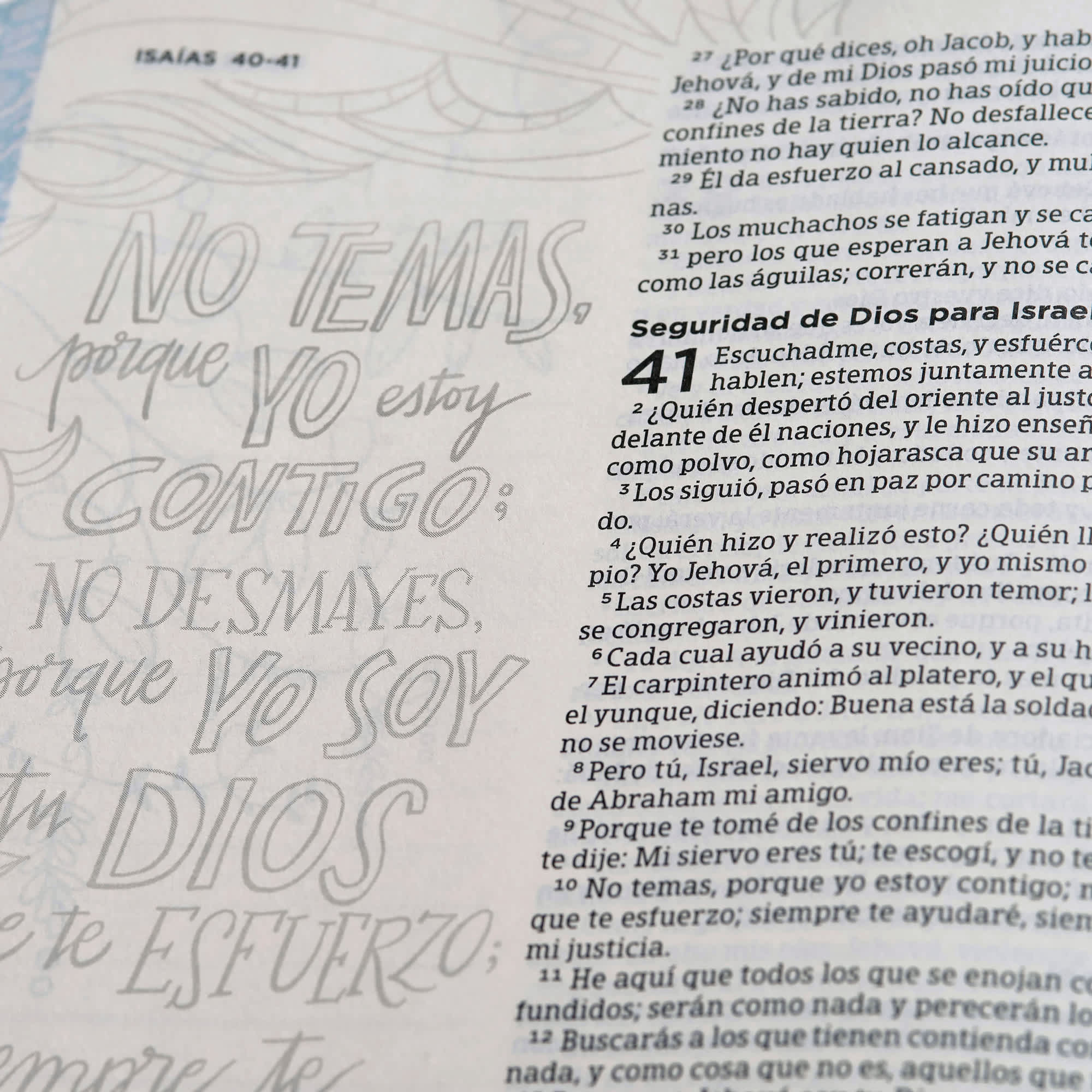 slide 7 of 7 for RVR 1960 Biblia de apuntes, edición ilustrada, tela en rosado y azul