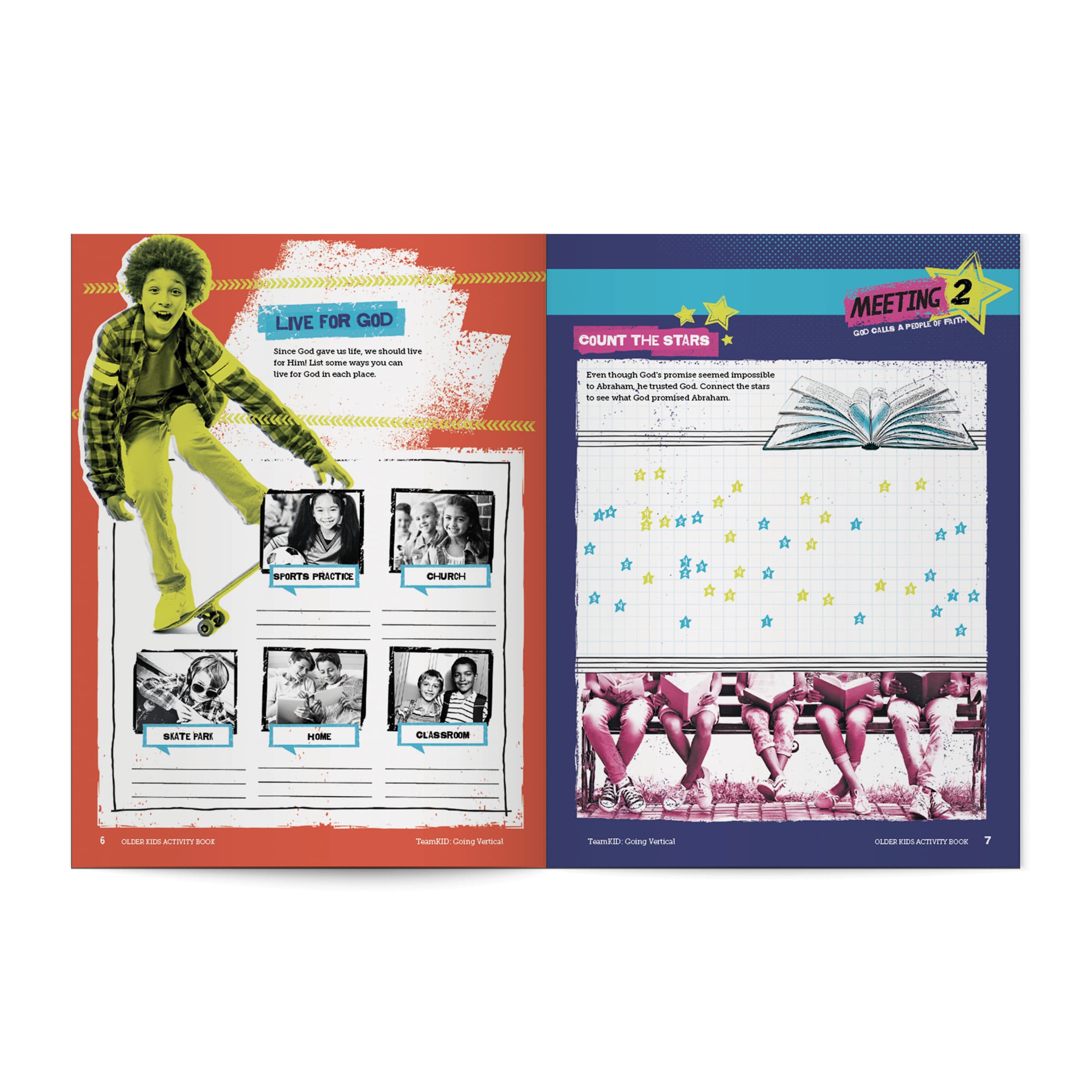 slide 6 of 8 for TeamKID: Going Vertical - Older Kids Activity Book