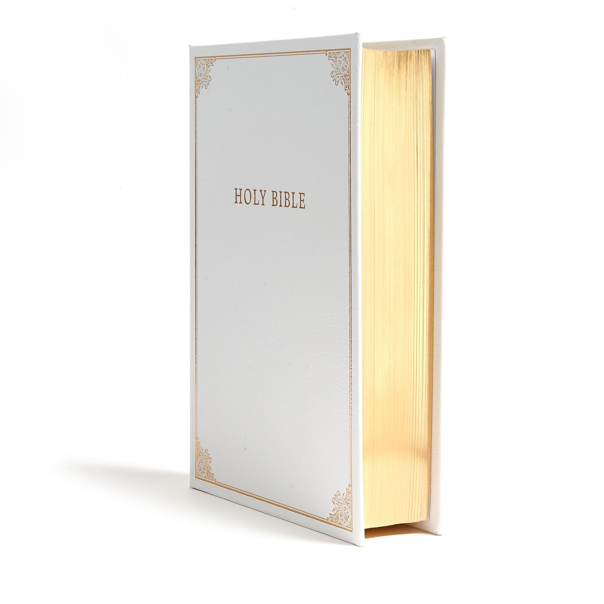 slide 3 of 9 for CSB Family Bible, White Bonded Leather Over Board