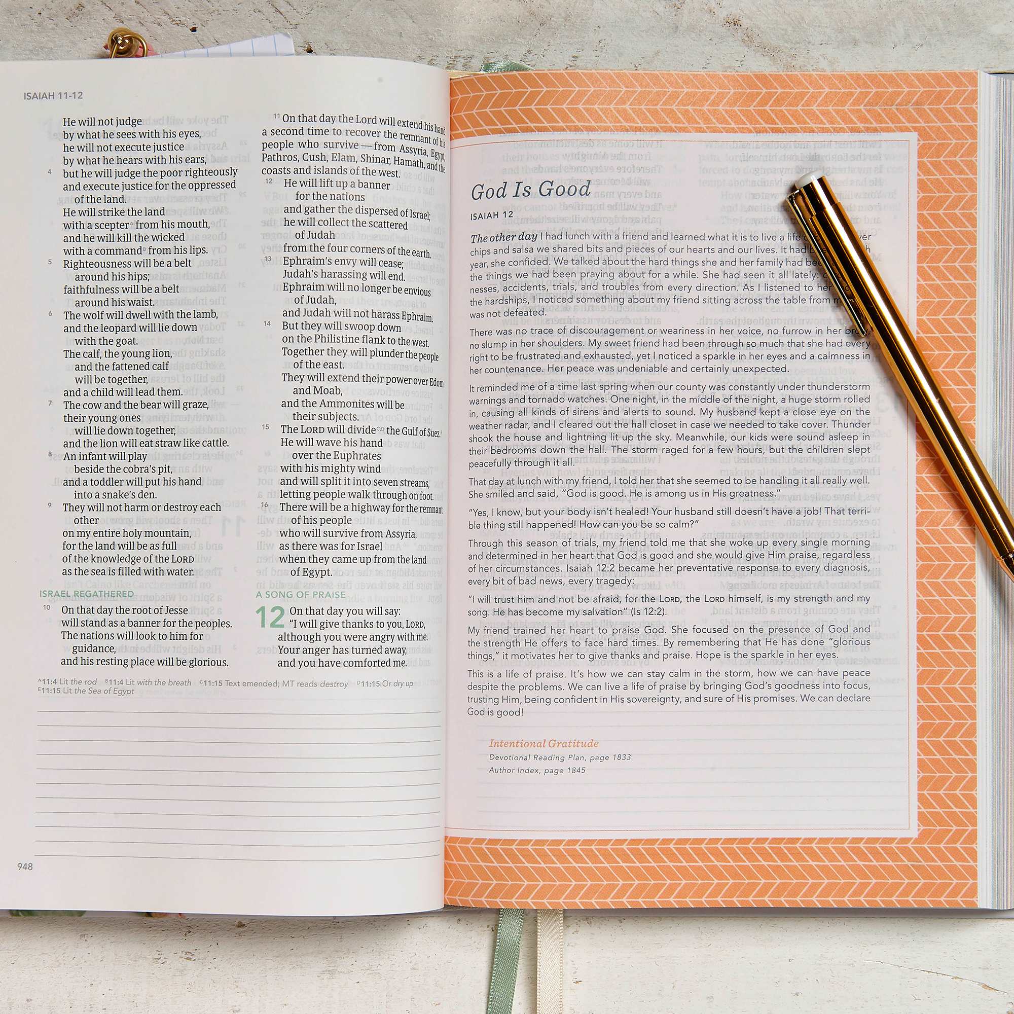 slide 5 of 10 for CSB (in)courage Devotional Bible, Gray Hardcover