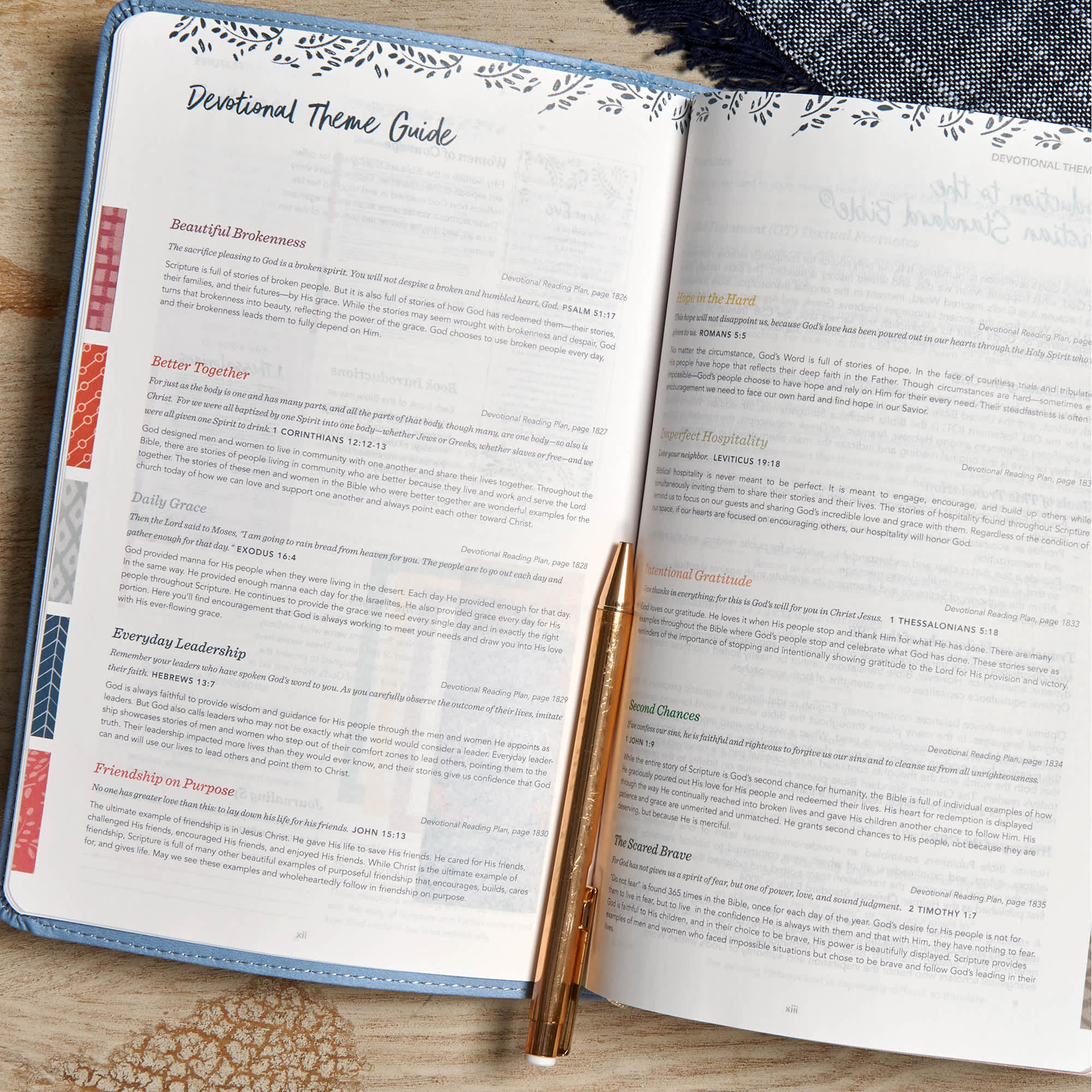 slide 6 of 9 for CSB (in)courage Devotional Bible, Blue LeatherTouch