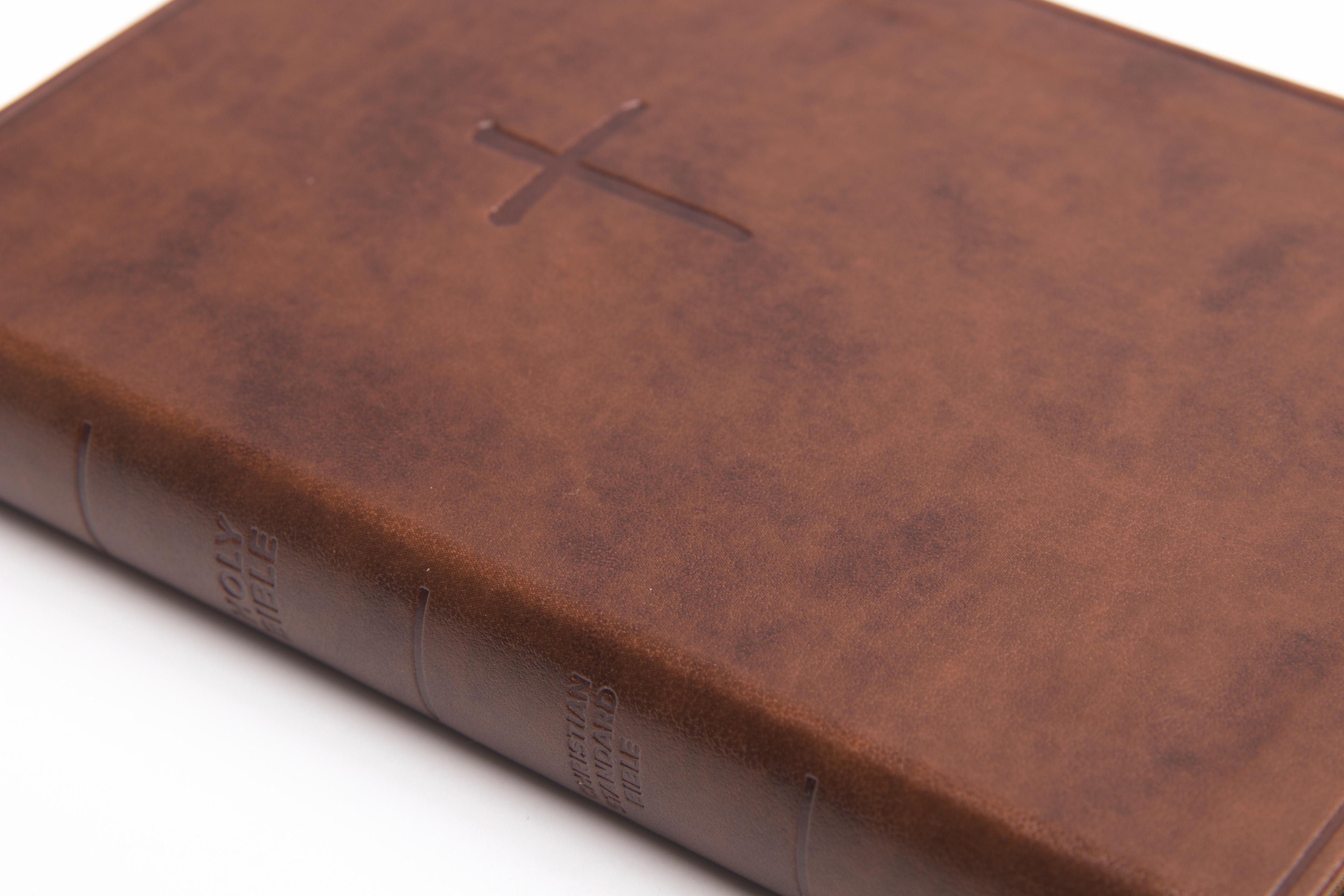 slide 6 of 6 for CSB Compact Bible, Value Edition, Brown LeatherTouch