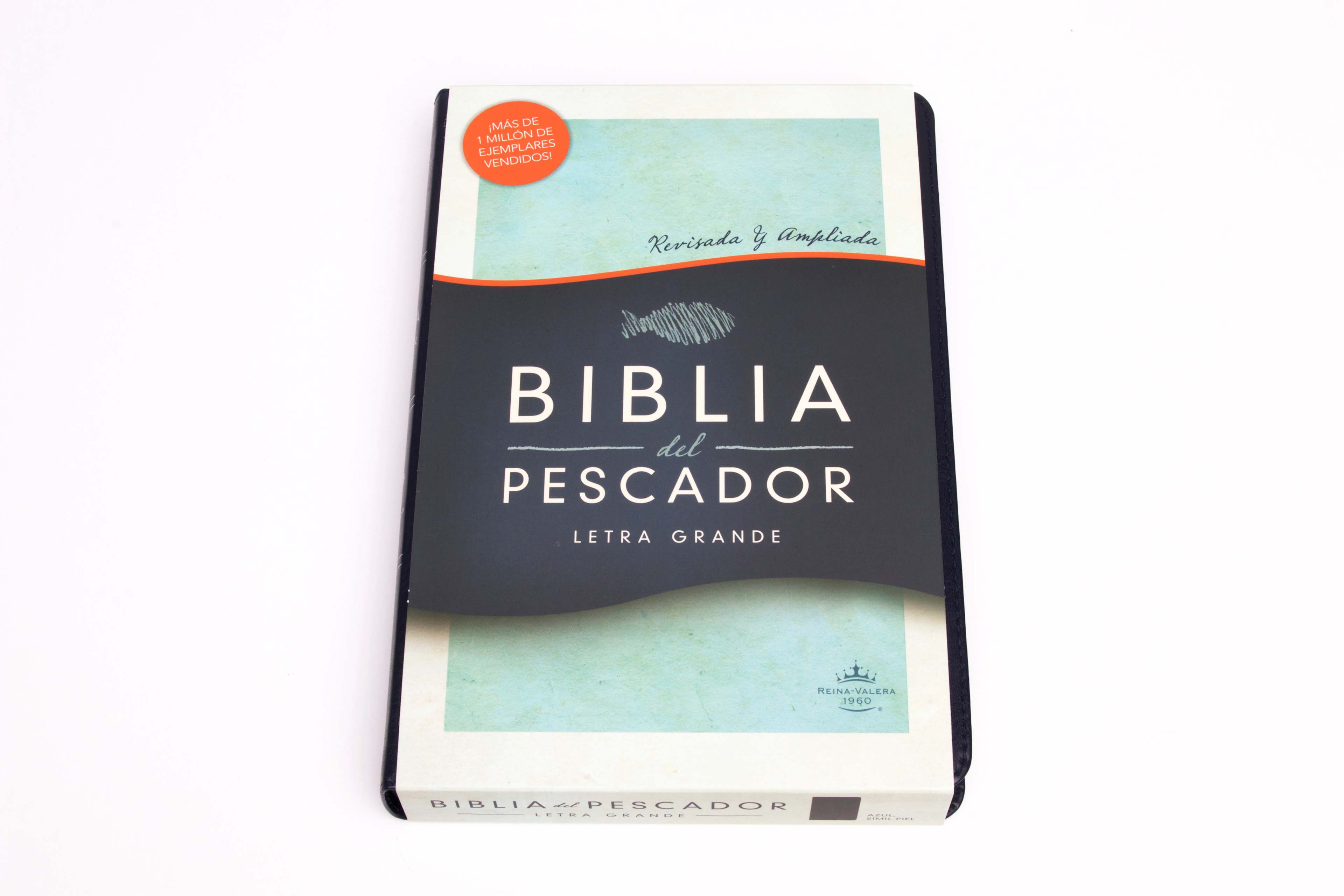 slide 2 of 9 for RVR 1960 Biblia del Pescador letra grande, azul símil piel