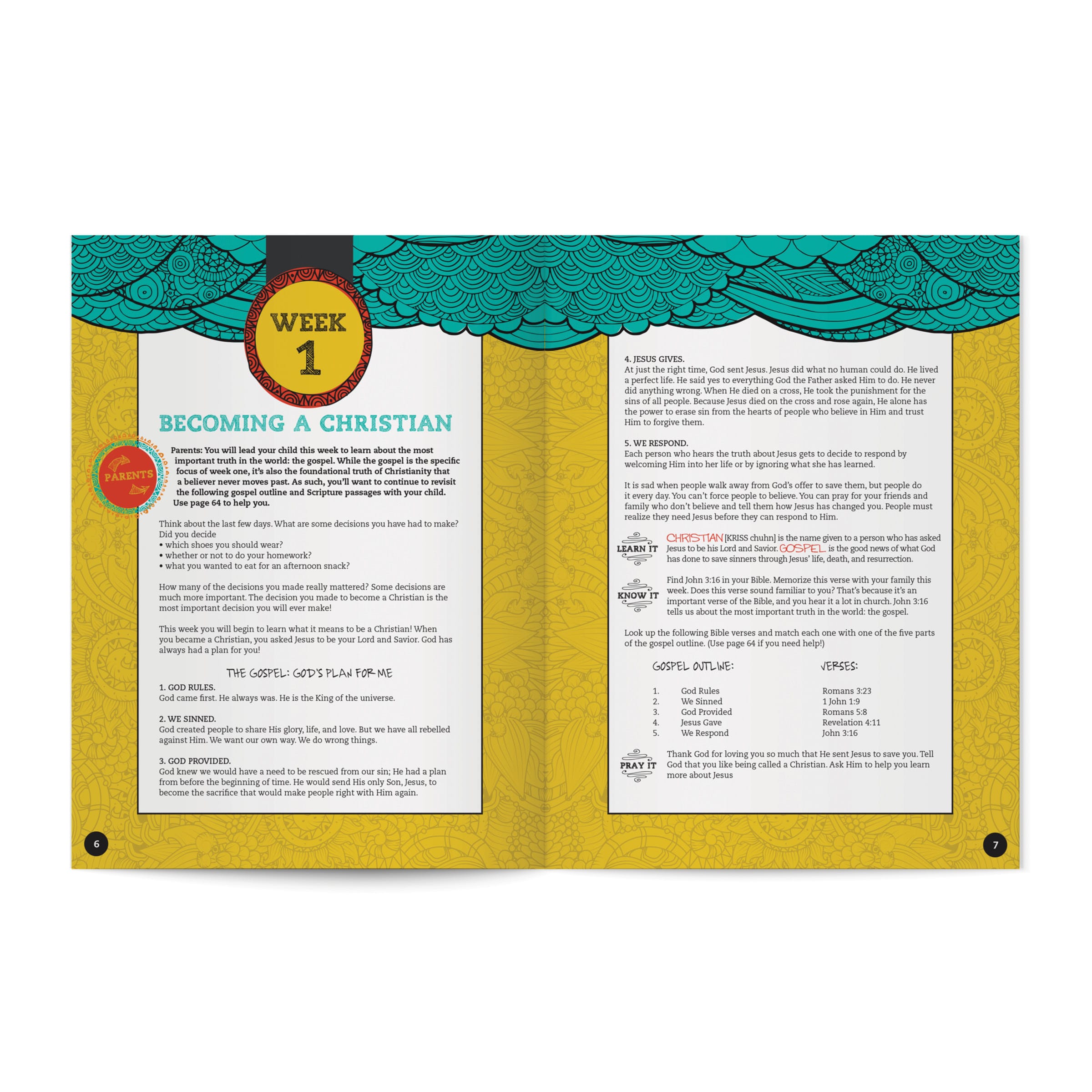 slide 4 of 8 for I’m A Christian Now! - Older Kids Activity Book