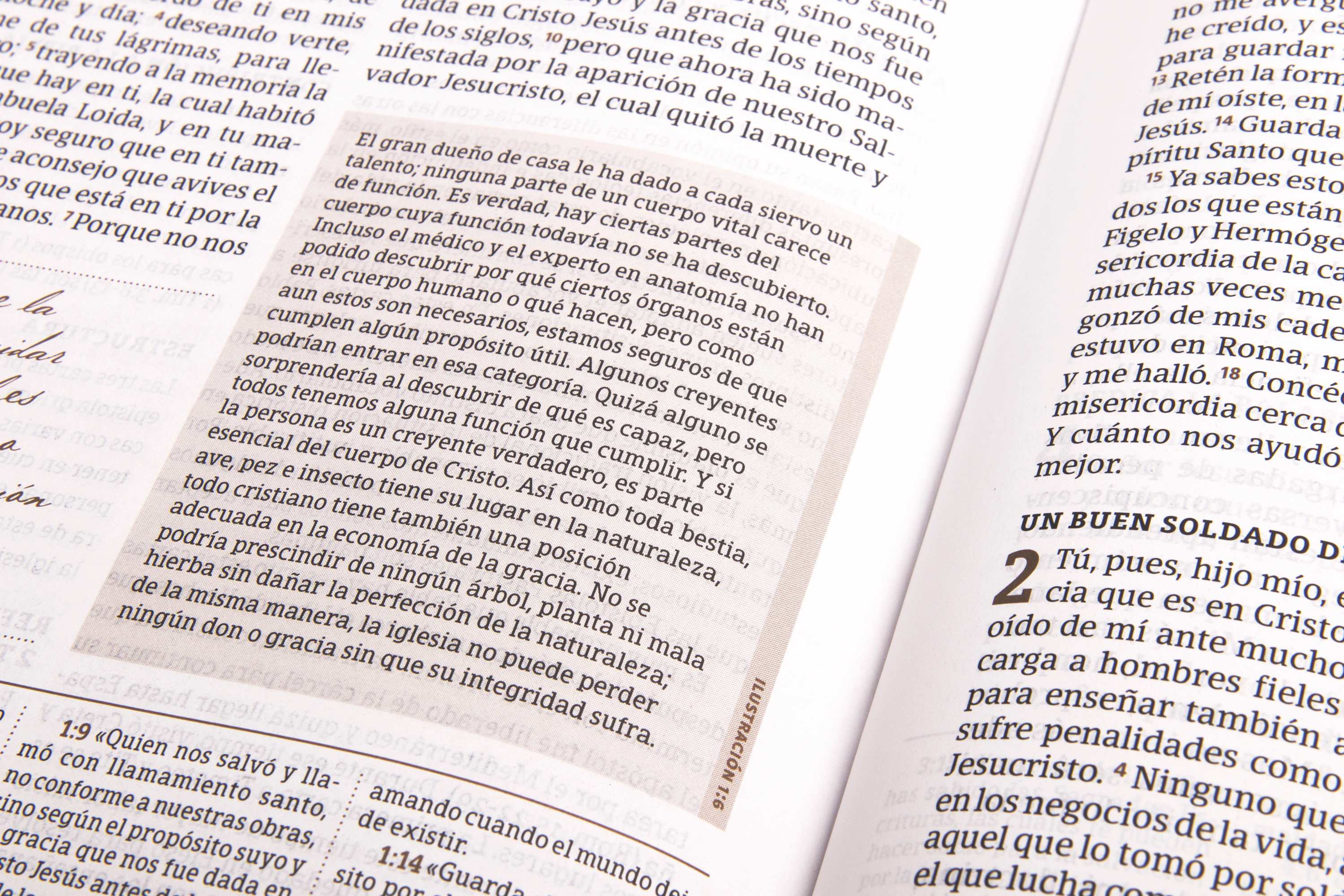 slide 8 of 9 for RVR 1960 Biblia de estudio Spurgeon, marrón claro, tela