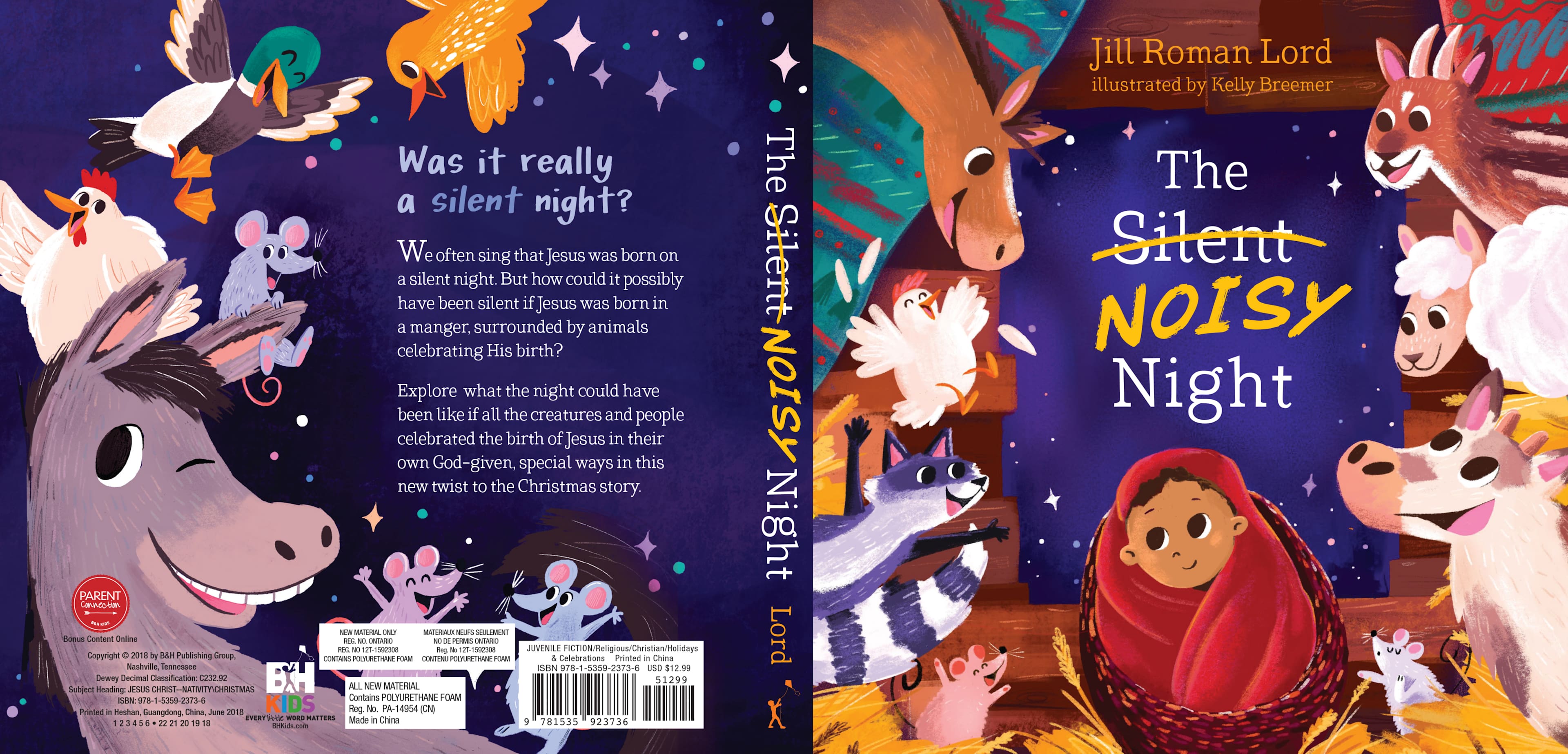 slide 2 of 3 for The Silent Noisy Night (padded)