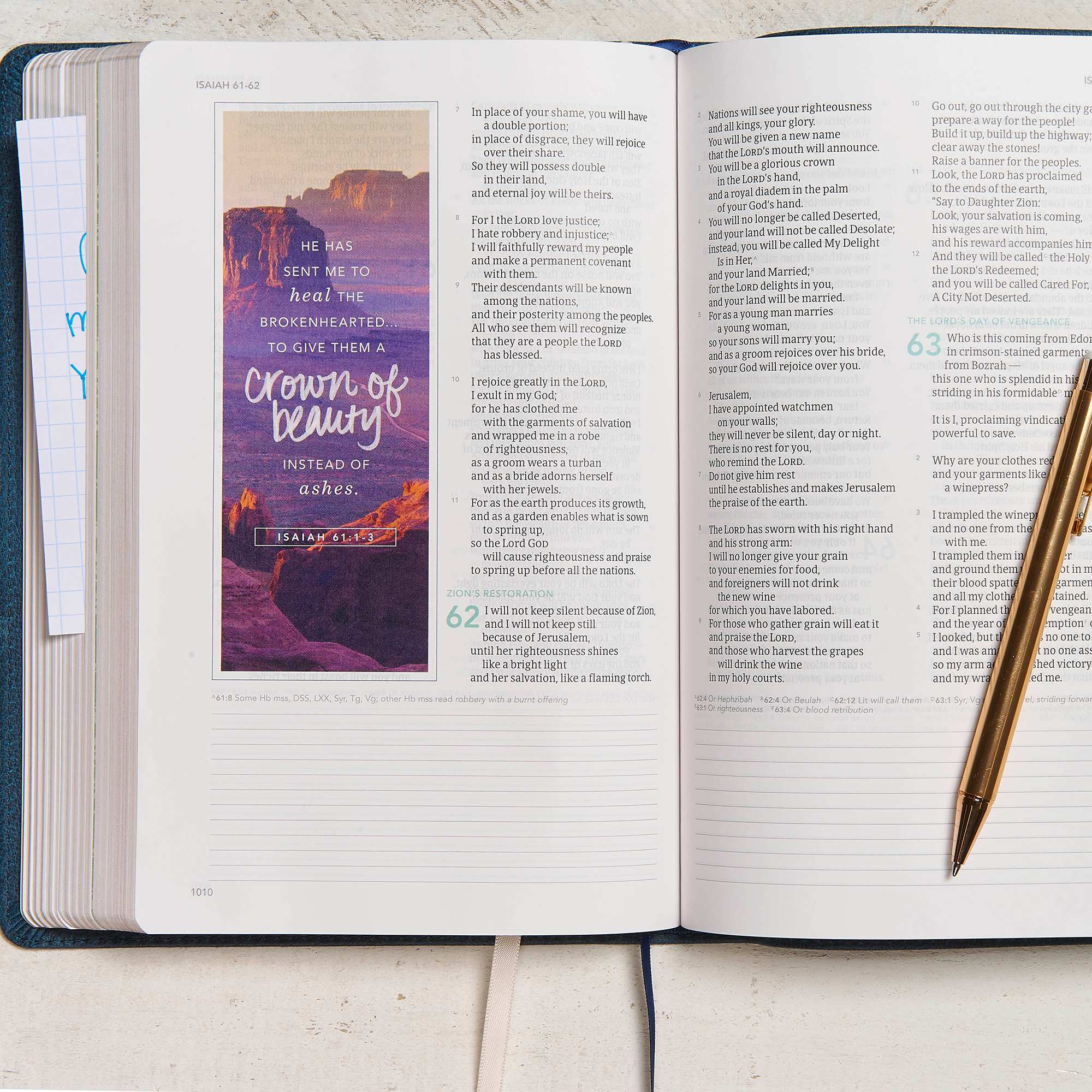 slide 5 of 9 for CSB (in)courage Devotional Bible, Navy Genuine Leather