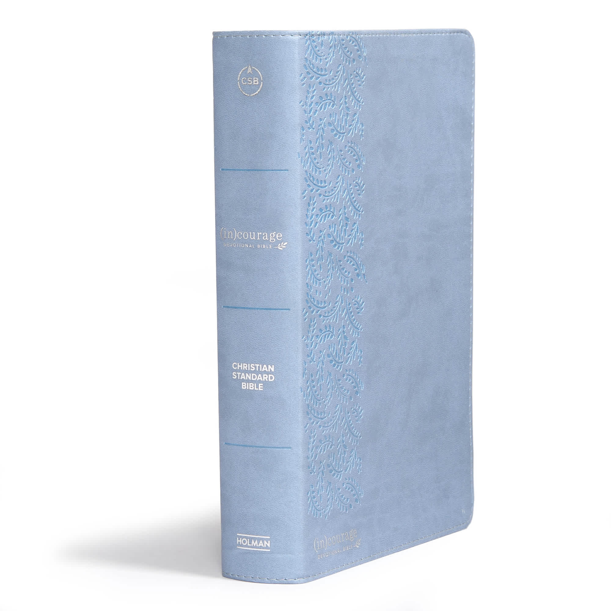 slide 2 of 9 for CSB (in)courage Devotional Bible, Blue LeatherTouch, Indexed