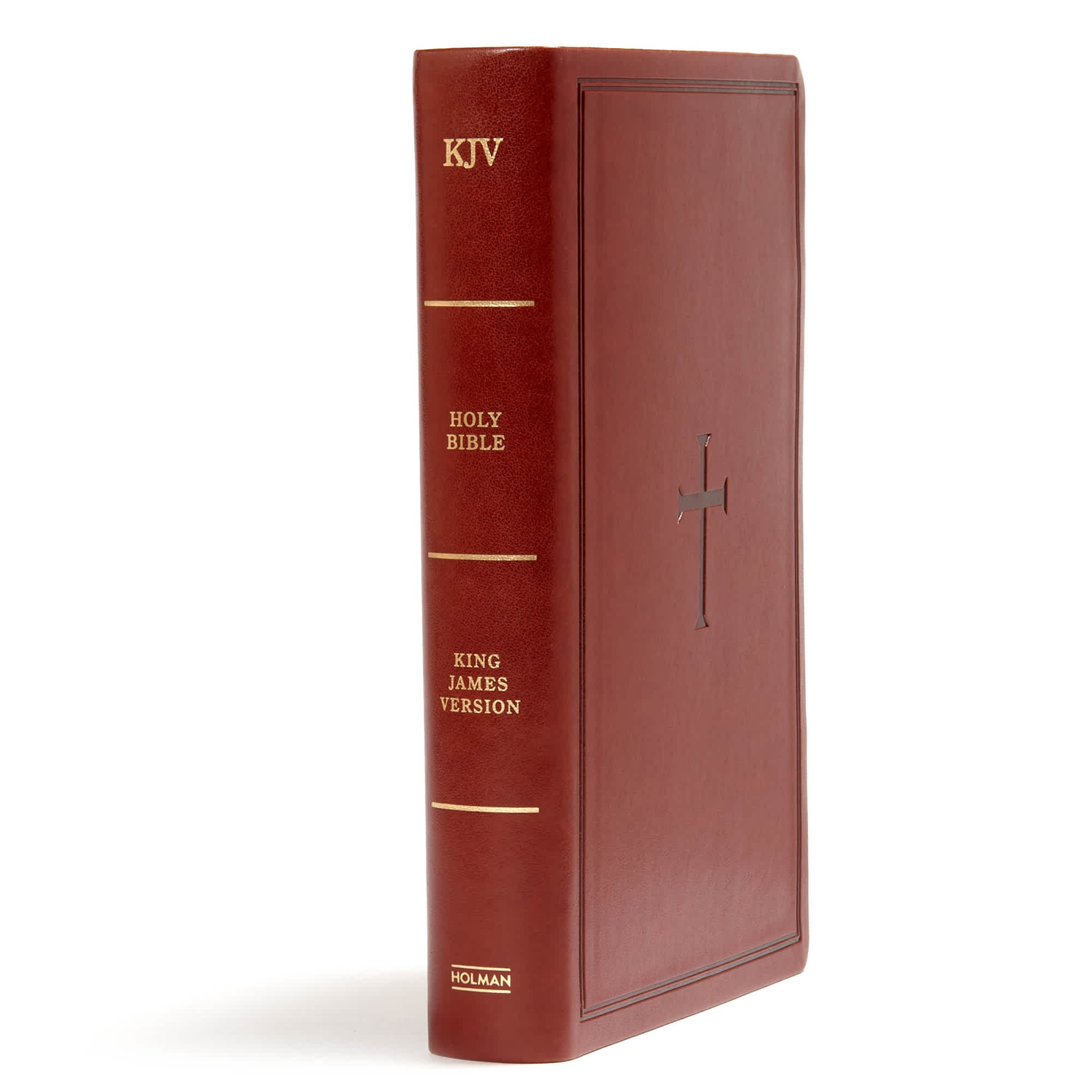 slide 2 of 5 for KJV Large Print Personal Size Reference Bible, Brown Leathertouch